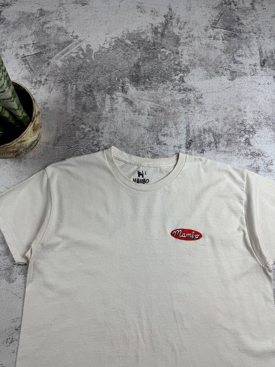 Mambo Mambo Graphic Men’s L Beige Surf Logo 100% Cotton Basic Jersey T Shirt Tee Shirt Size US L / EU 52-54 / 3 - 11 Thumbnail