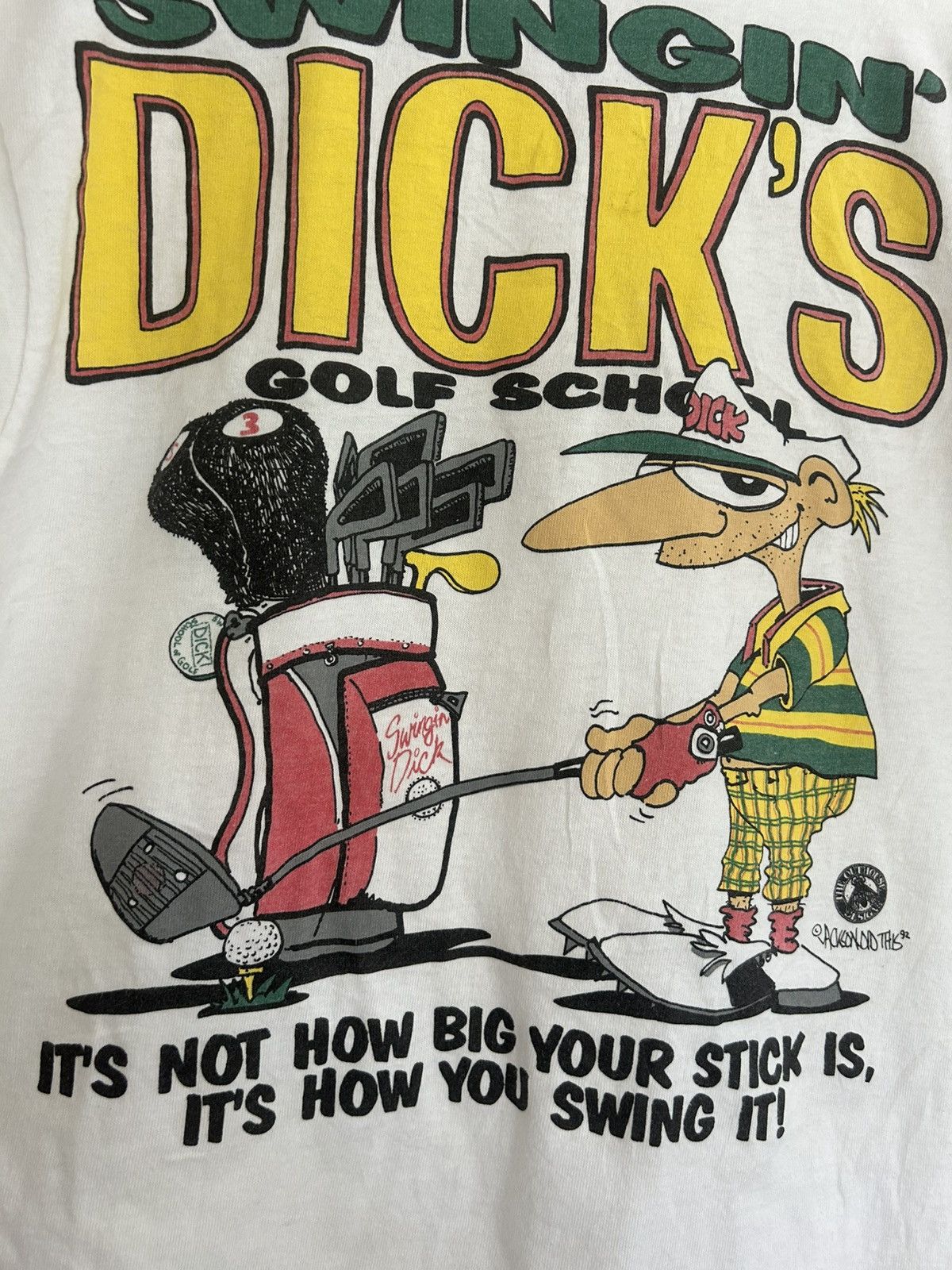 Vintage Vintage Swingin’ Dicks Golf School Graphic T-shirt Size US M / EU 48-50 / 2 - 5 Thumbnail