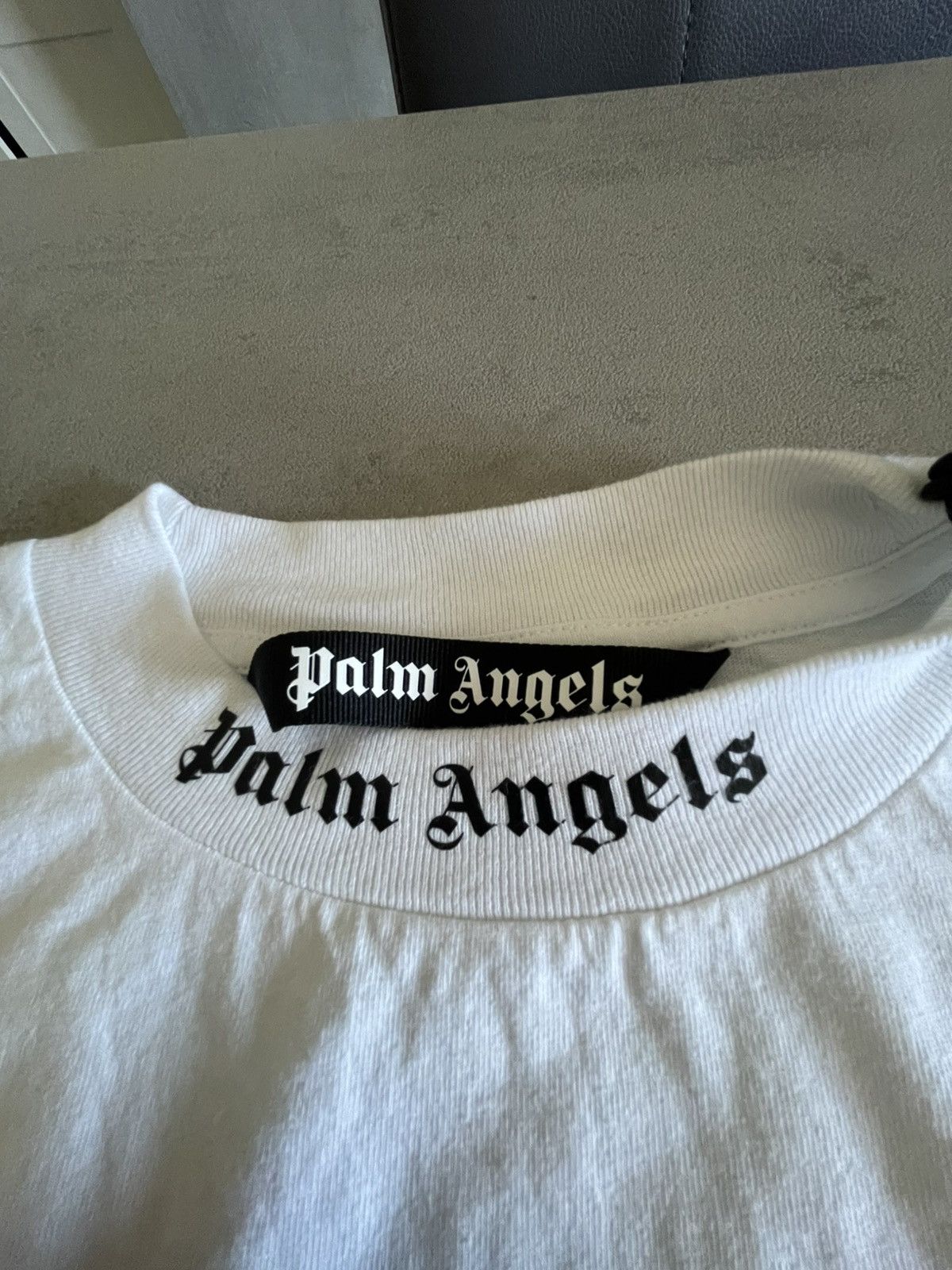 Palm Angels palm angels classic logo over tee White black S Size US S / EU 44-46 / 1 - 18 Thumbnail