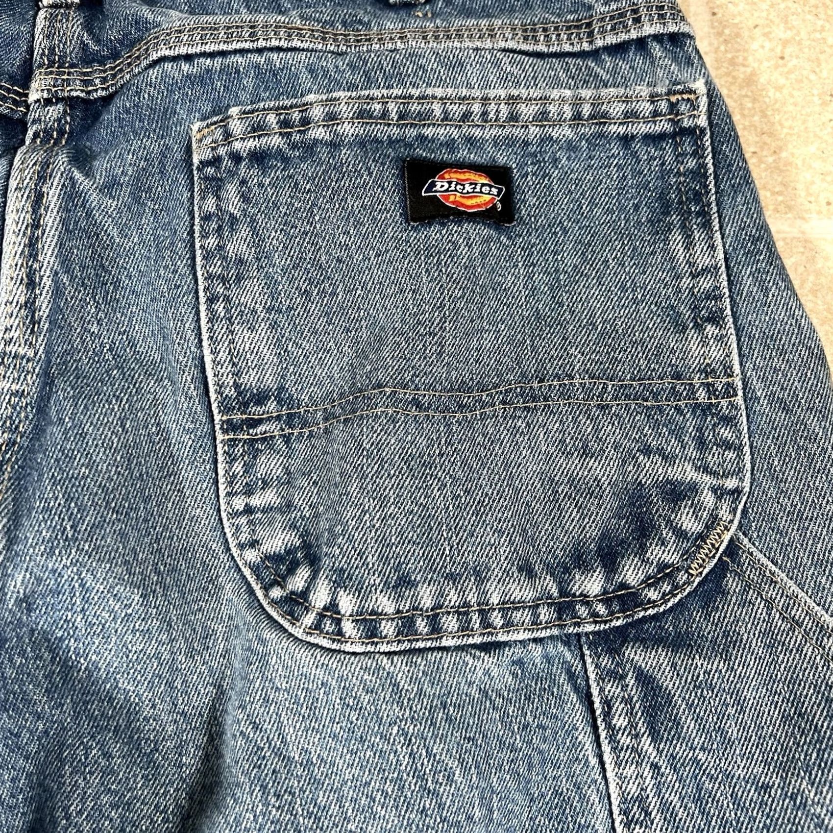 Dickies Dickies Jeans Baggy Loose Fit Denim Distressed 30x32 Blue Men Regular Wide-Leg Y2K Distressed Jeans Size US 30 / EU 46 - 3 Thumbnail