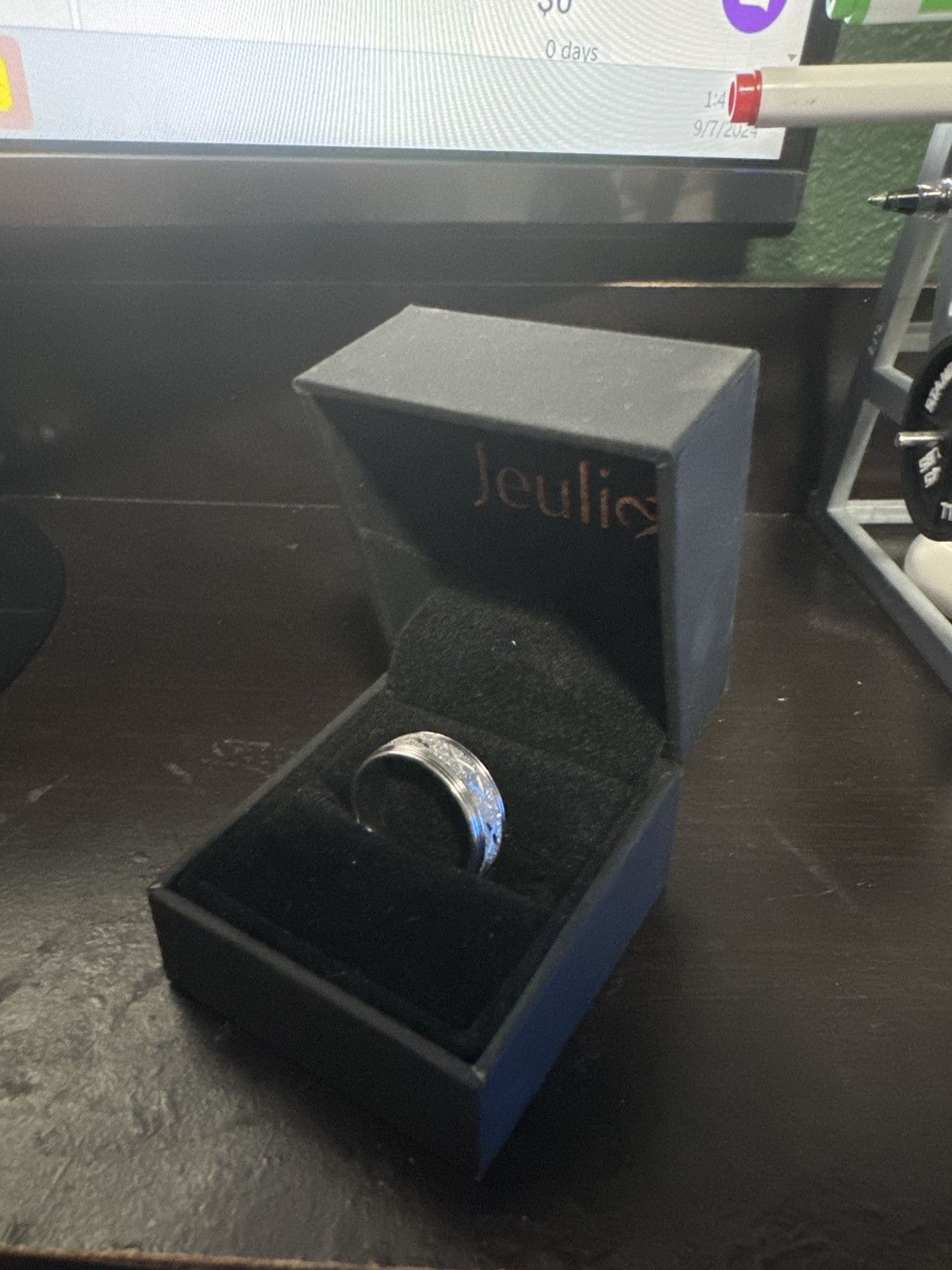 Jewelry × Vintage Stainless steel silver X ring Size ONE SIZE - 3 Thumbnail
