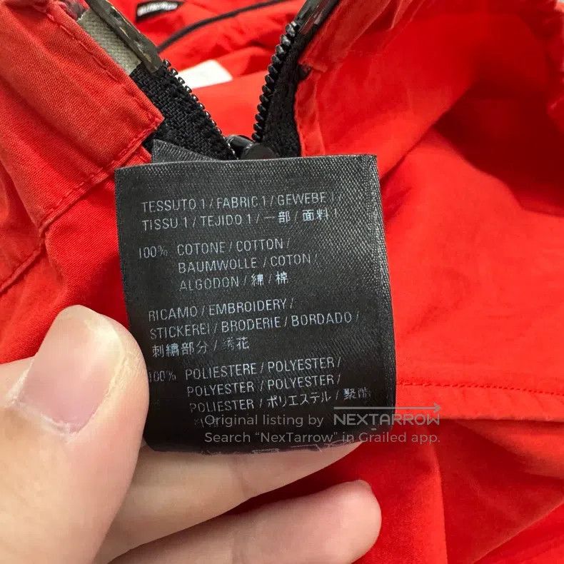 Balenciaga Balenciaga Red and White Patched Windbreaker Size US S / EU 44-46 / 1 - 4 Thumbnail