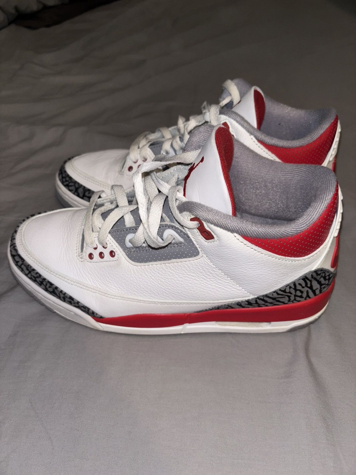 Nike JORDAN 3 FIRE RED Size US 8.5 / EU 41-42 - 4 Thumbnail