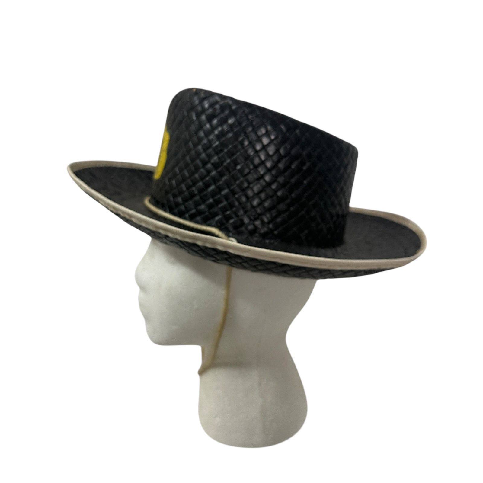 Vintage Vintage Kids Retro Straw Cowboy Hat Size ONE SIZE - 4 Thumbnail
