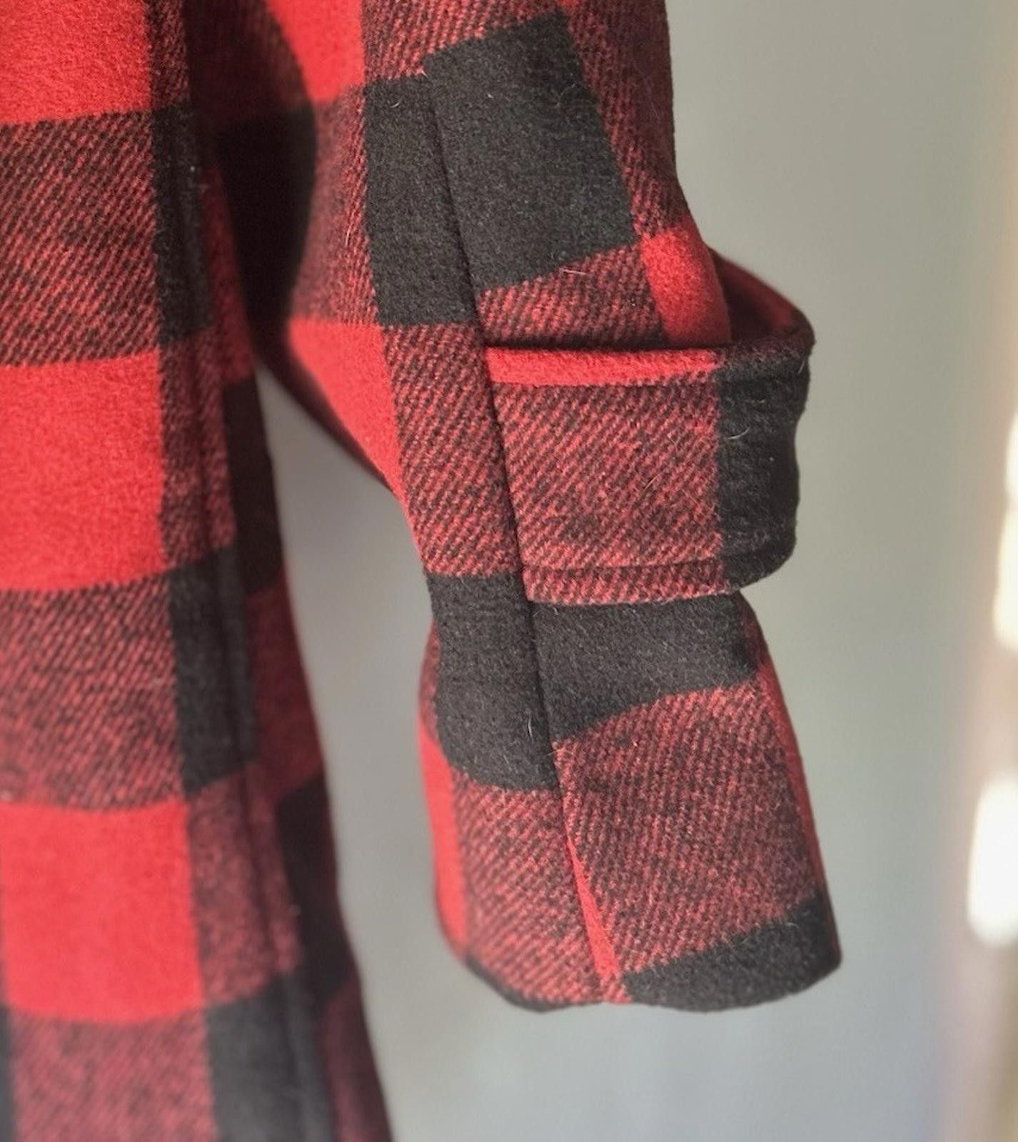 Reason Reason Clothing Red & Black Buffalo Plaid Blazer Jacket Size XL / US 12-14 / IT 48-50 - 4 Thumbnail