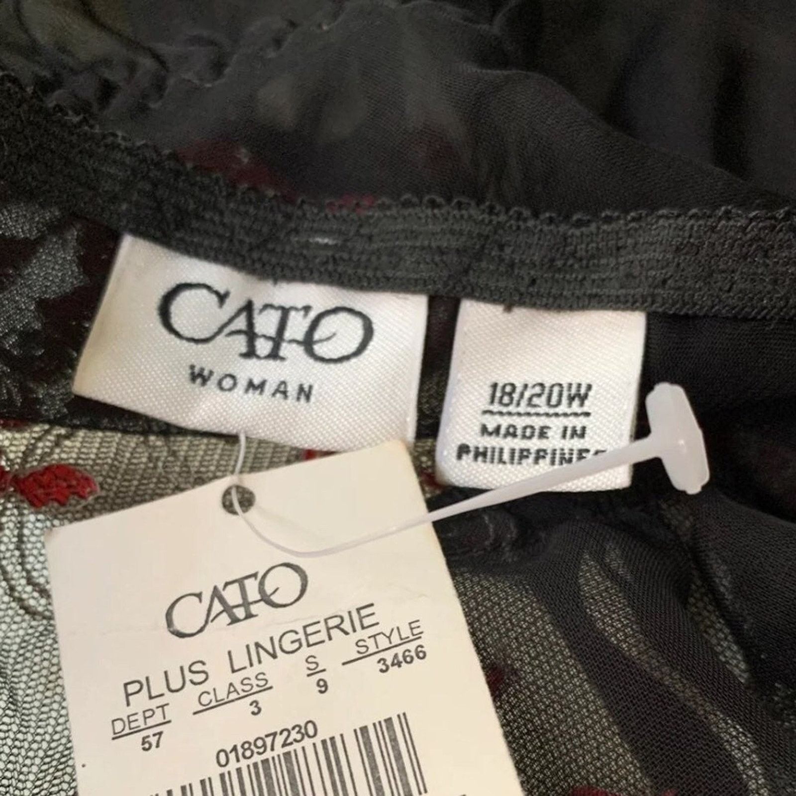 Other Cato Lingerie Babydoll 2 Piece Set Women Size 18/20W NEW Size XXL / US 16-18 / IT 52-54 - 9 Thumbnail