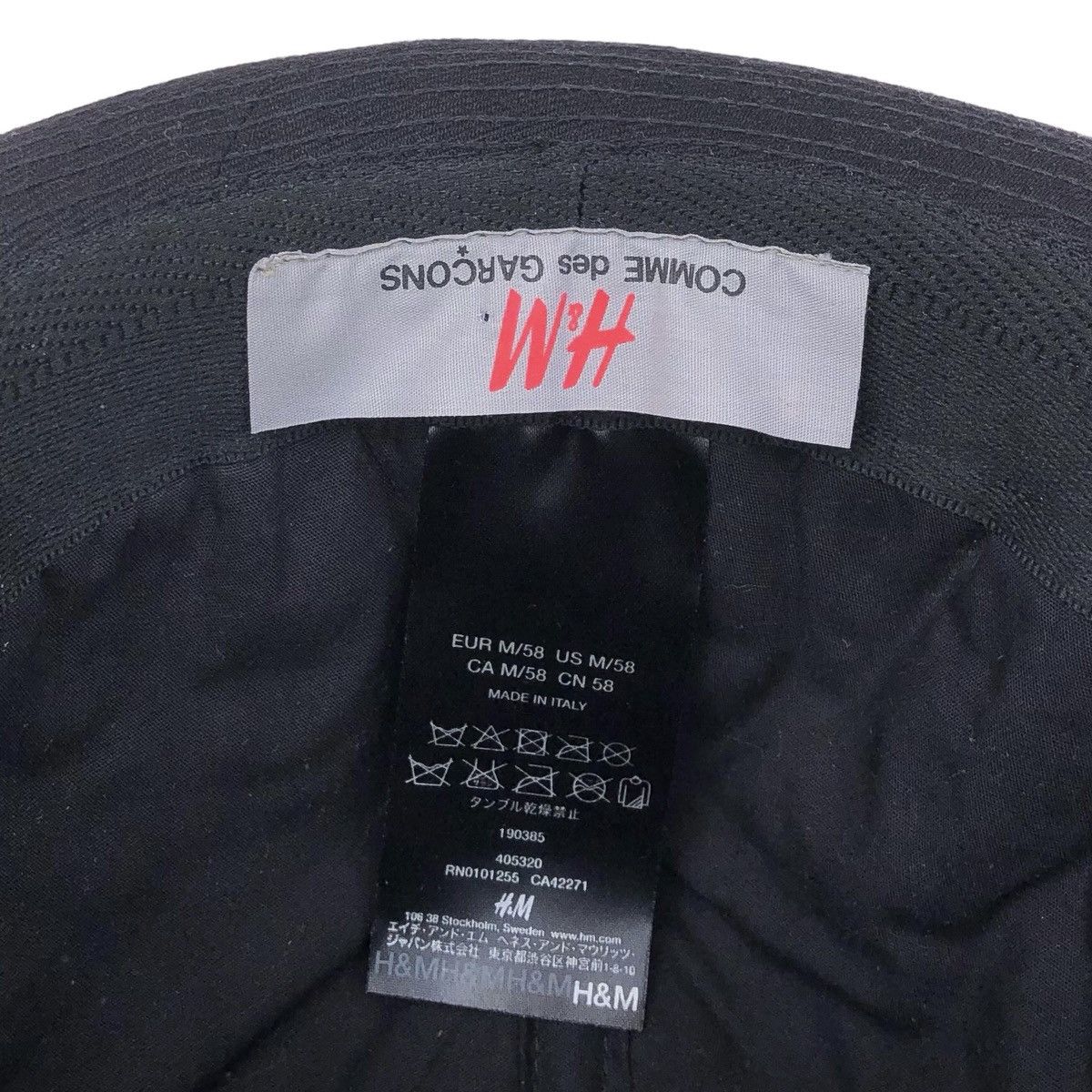 Comme des Garcons Comme des Garçons Black For H&M Wool Hat UNISEX Size ONE SIZE - 11 Thumbnail