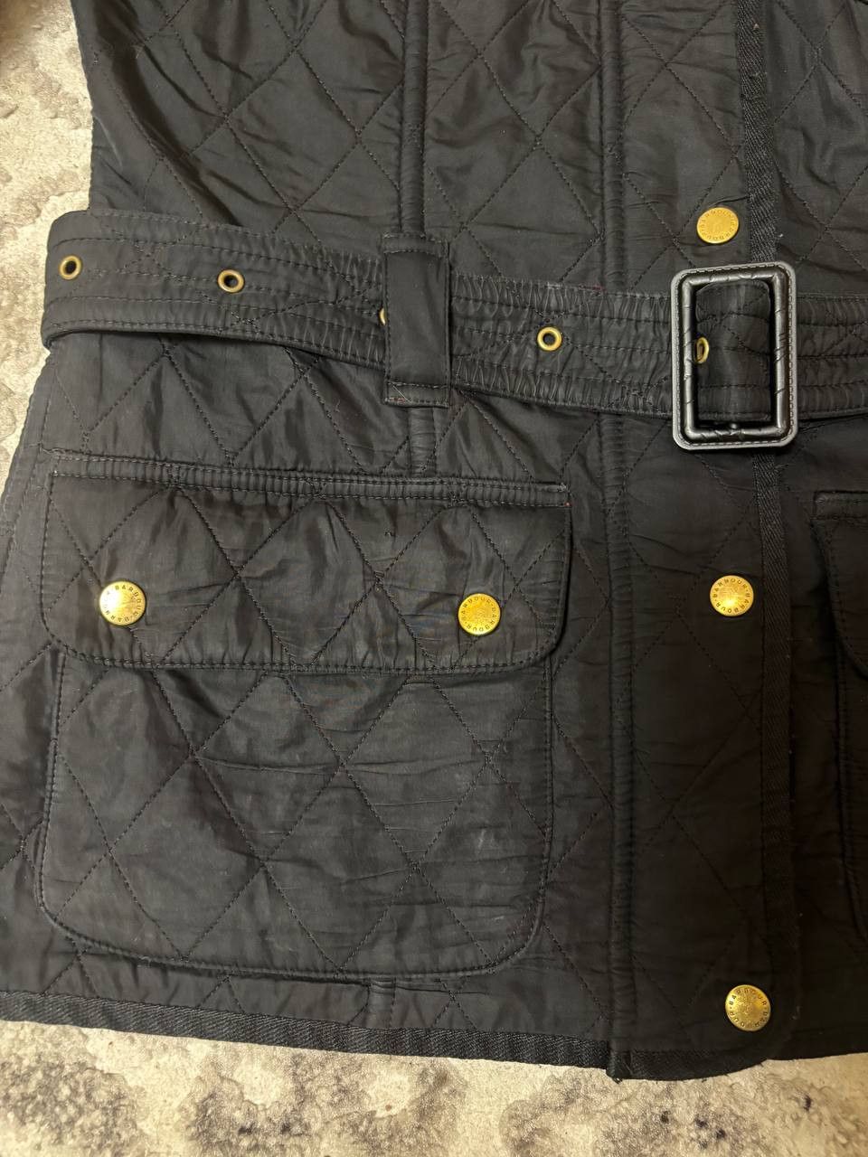 Barbour Barbour International Quilted Belted Jacket Black/Red Size M / US 6-8 / IT 42-44 - 12 Thumbnail