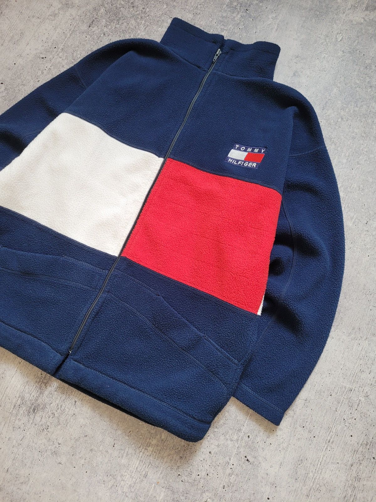 Tommy Hilfiger × Vintage Tommy Hilfiger Sherpa Fleece Vintage 90s Size US L / EU 52-54 / 3 - 3 Thumbnail