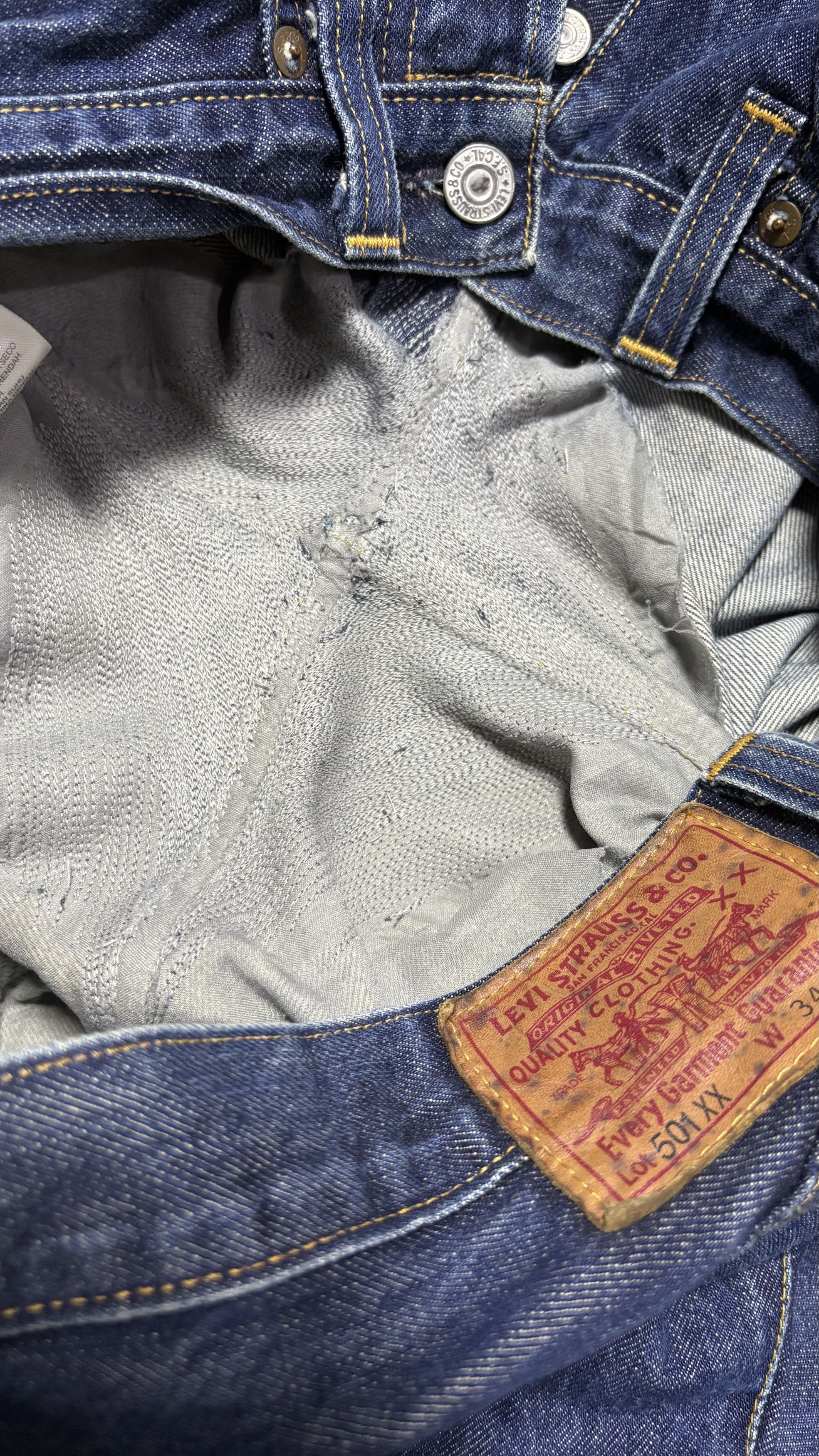Levi's Vintage Clothing Vintage levis 501xx selvedge denim pants Size US 32 / EU 48 - 10 Thumbnail