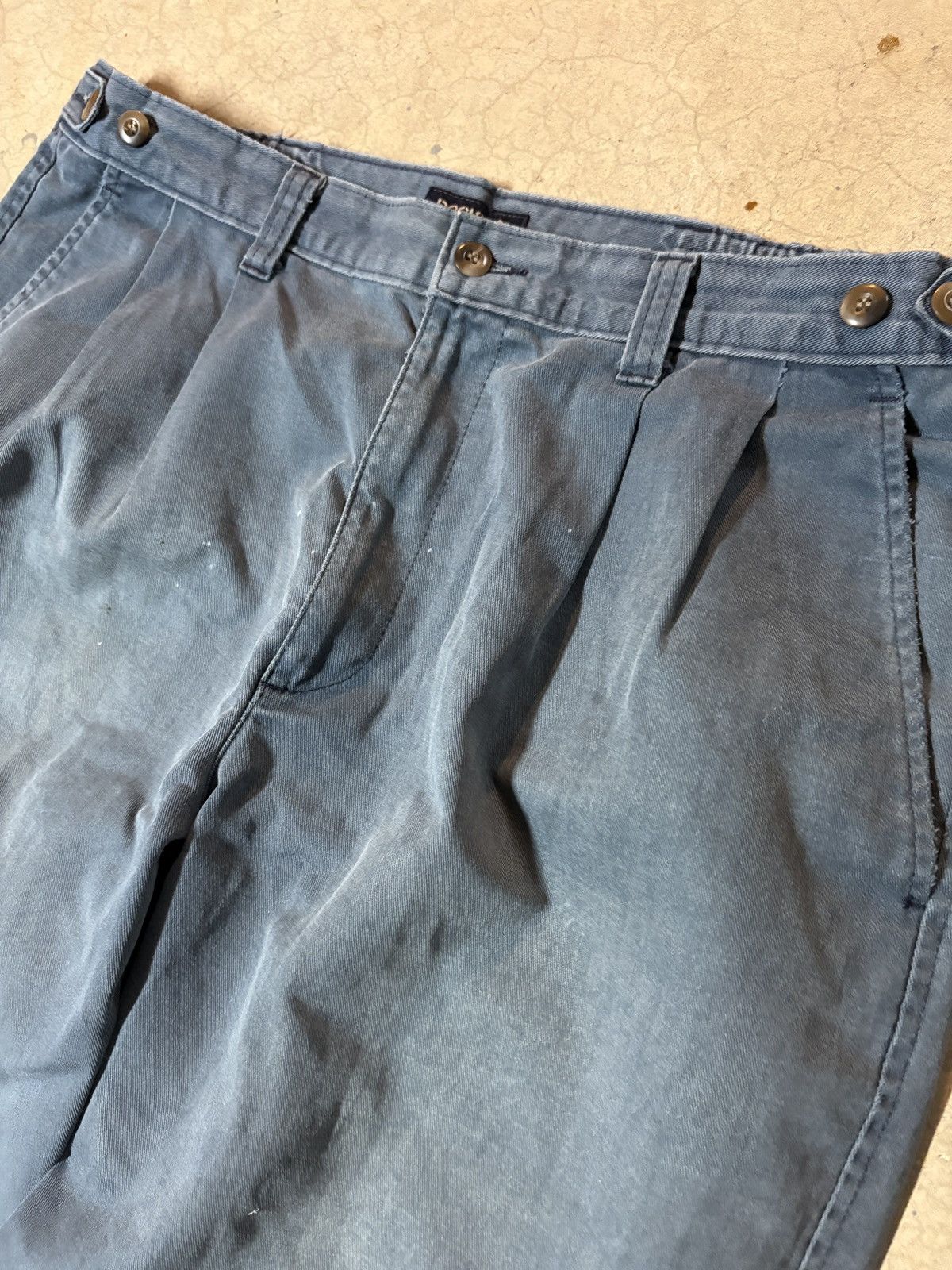 Dockers Vintage 90s Dockers Khakis Faded Blue Pants Distressed 36x29 Size US 36 / EU 52 - 2 Thumbnail