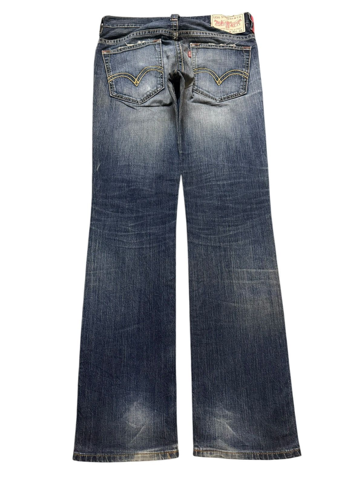 Levi's Vintage Clothing Vintage 90s Levis 506 Blue Wash Faded Distressed Straight Size US 31 - 2 Thumbnail