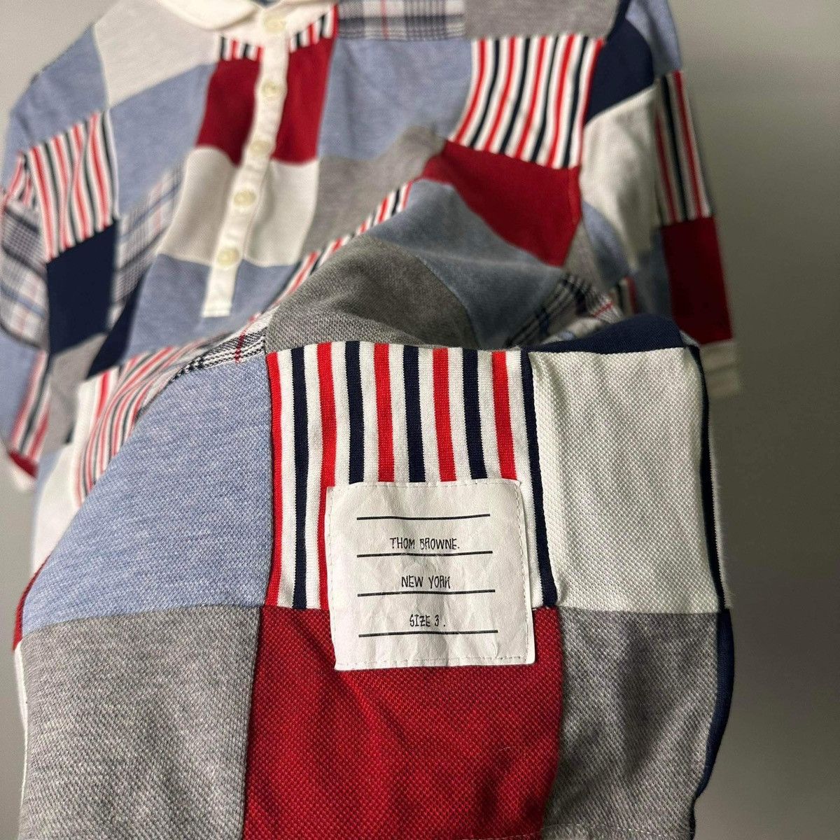 Designer × Thom Browne THOM BROWNE POLO SHIRT Size US L / EU 52-54 / 3 - 7 Thumbnail