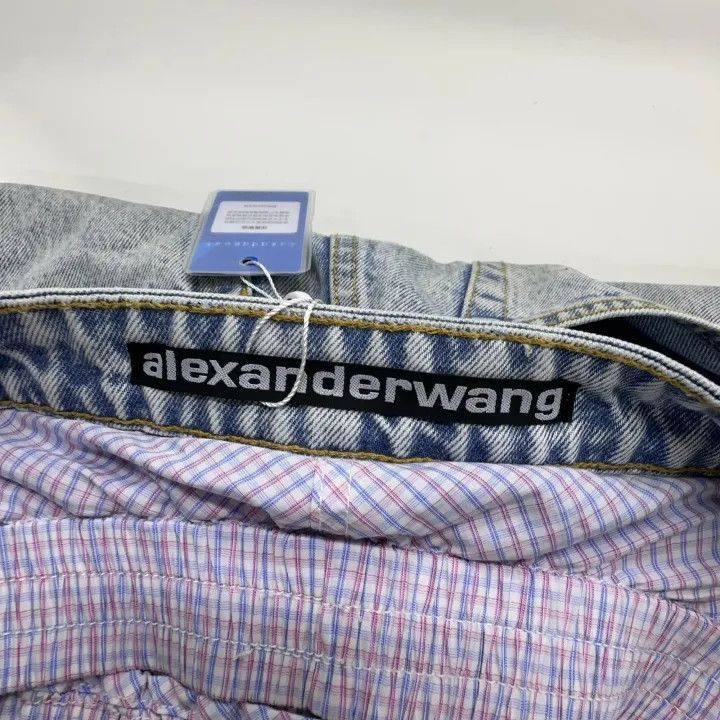 Alexander Wang Alexander Wang Logo Denim Shorts for Women - Size 27" / US 4 / IT 40 - 1 Thumbnail