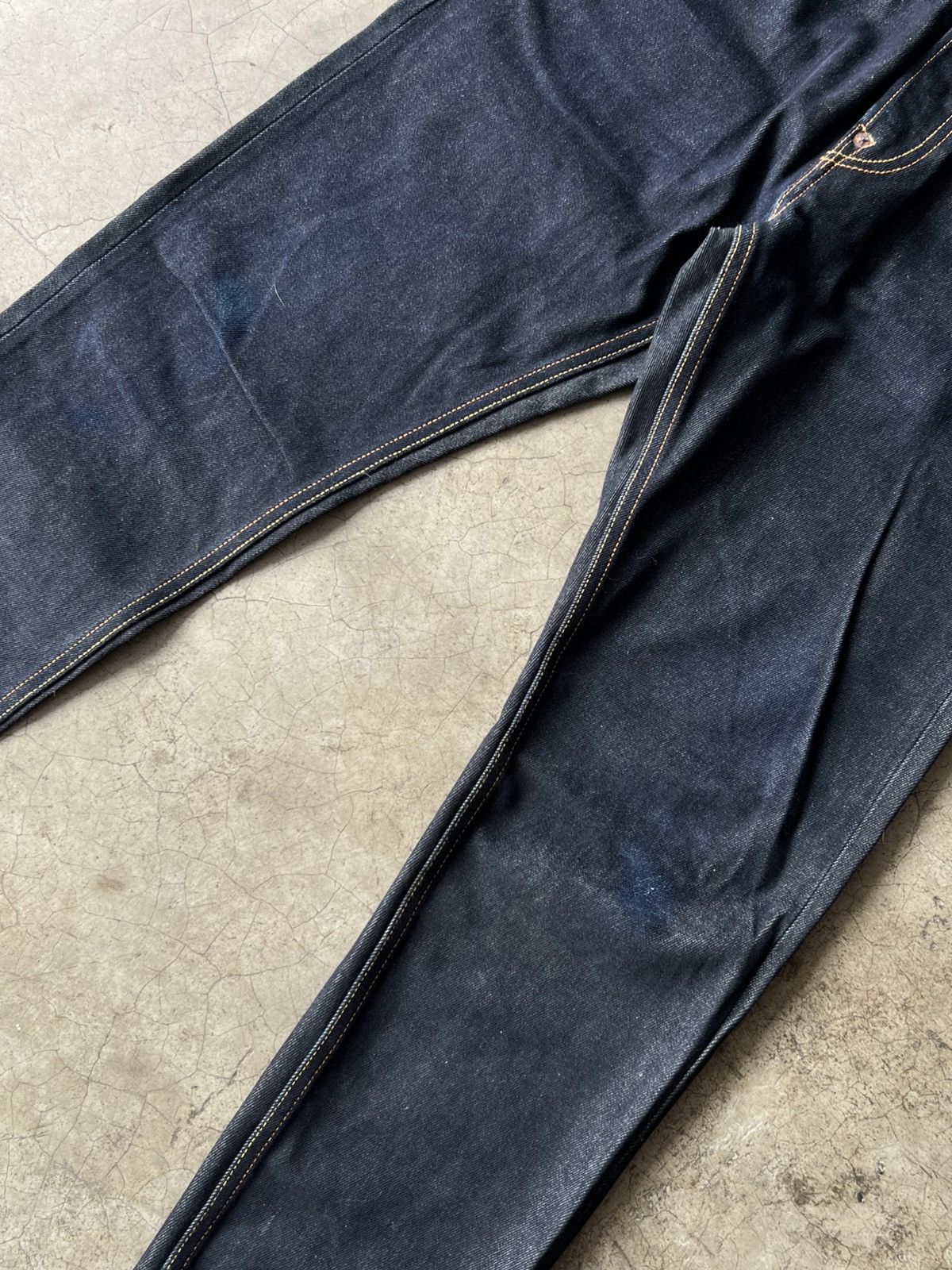 Evisu Evisu - Carrot Fit Kamon Seagull Pattern Daicock Jeans Size US 30 / EU 46 - 13 Thumbnail