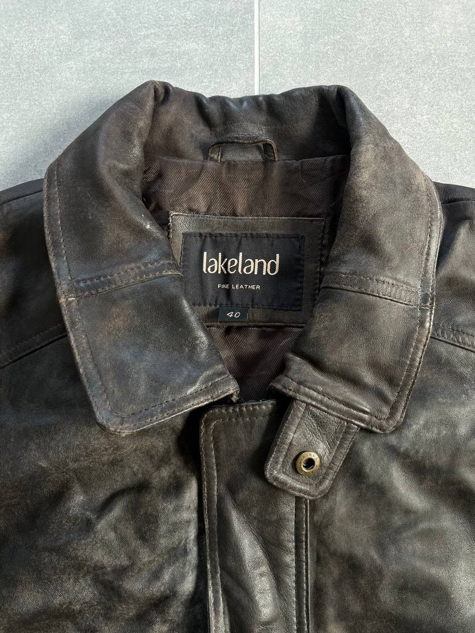 Genuine Leather Vintage Lakeland Distressed Leather Pilot Bomber Size US M / EU 48-50 / 2 - 6 Thumbnail