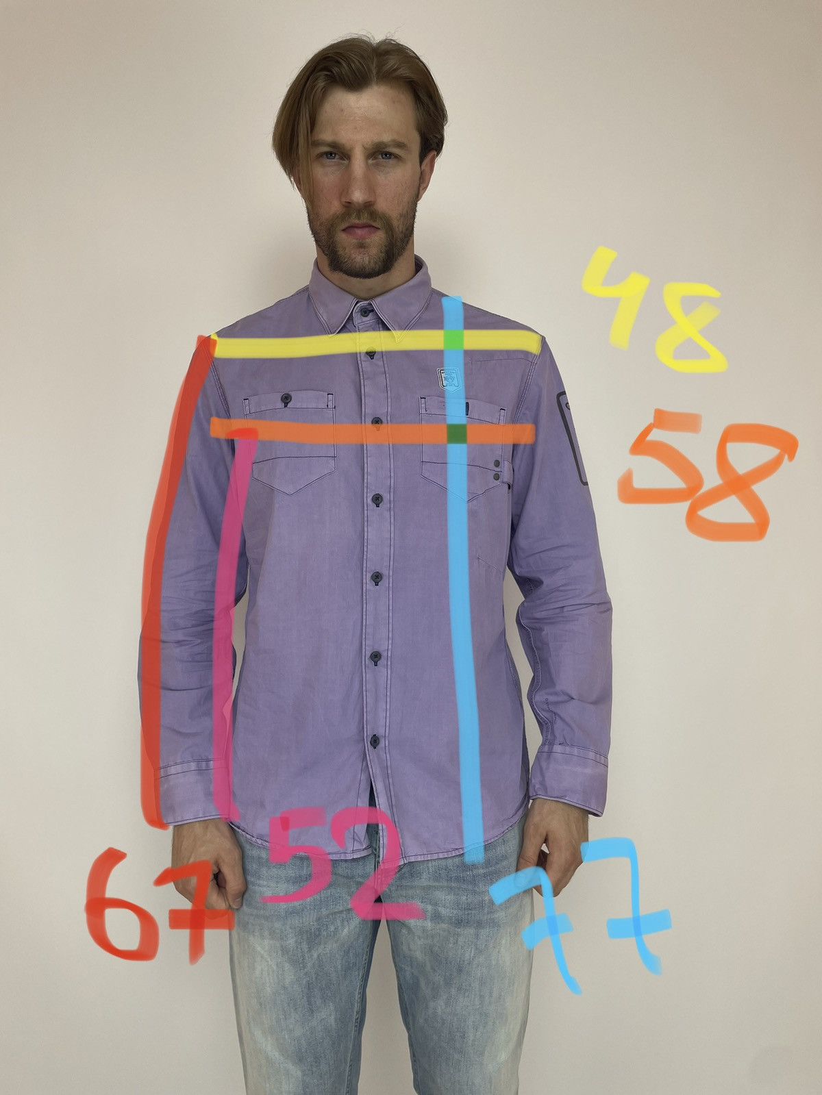 G-Star G-Star RAW WORK LAWRENCE SHIRT L/S Mens size 2XL Size US XXL / EU 58 / 5 - 11 Thumbnail