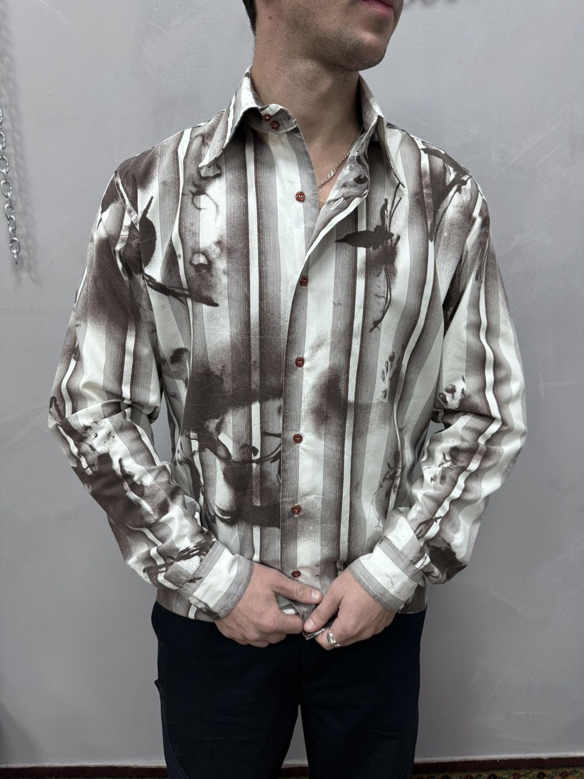 Jean Paul Gaultier × Vintage VINTAGE ARCHIVE Y2K JEAN PAUL GAULTIER STYLE SHIRT BUTTON UP Size US M / EU 48-50 / 2 - 1 Thumbnail