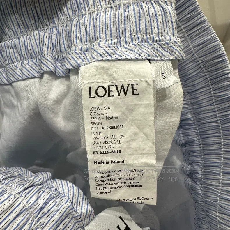 Loewe Loewe size S Logo Embroidered Striped Drawstring Short Pant Size 26" / US 2 / IT 38 - 4 Thumbnail