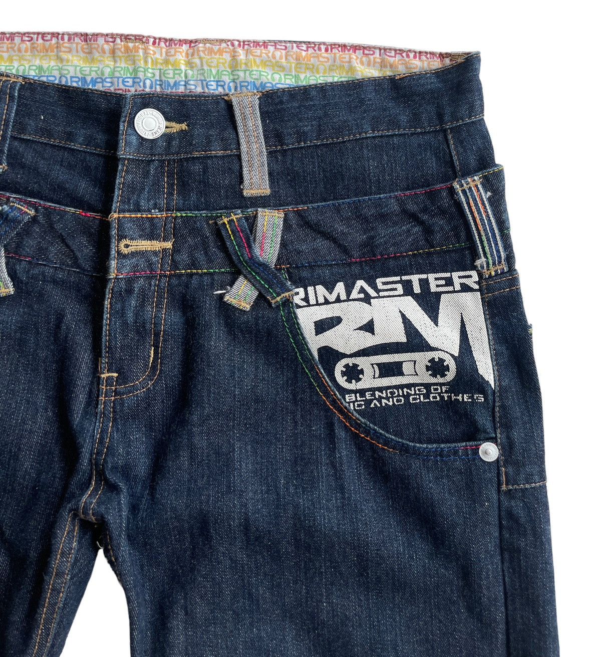 Japanese Brand Rimaster Double Waist Twist Denim Size US 33 - 5 Thumbnail