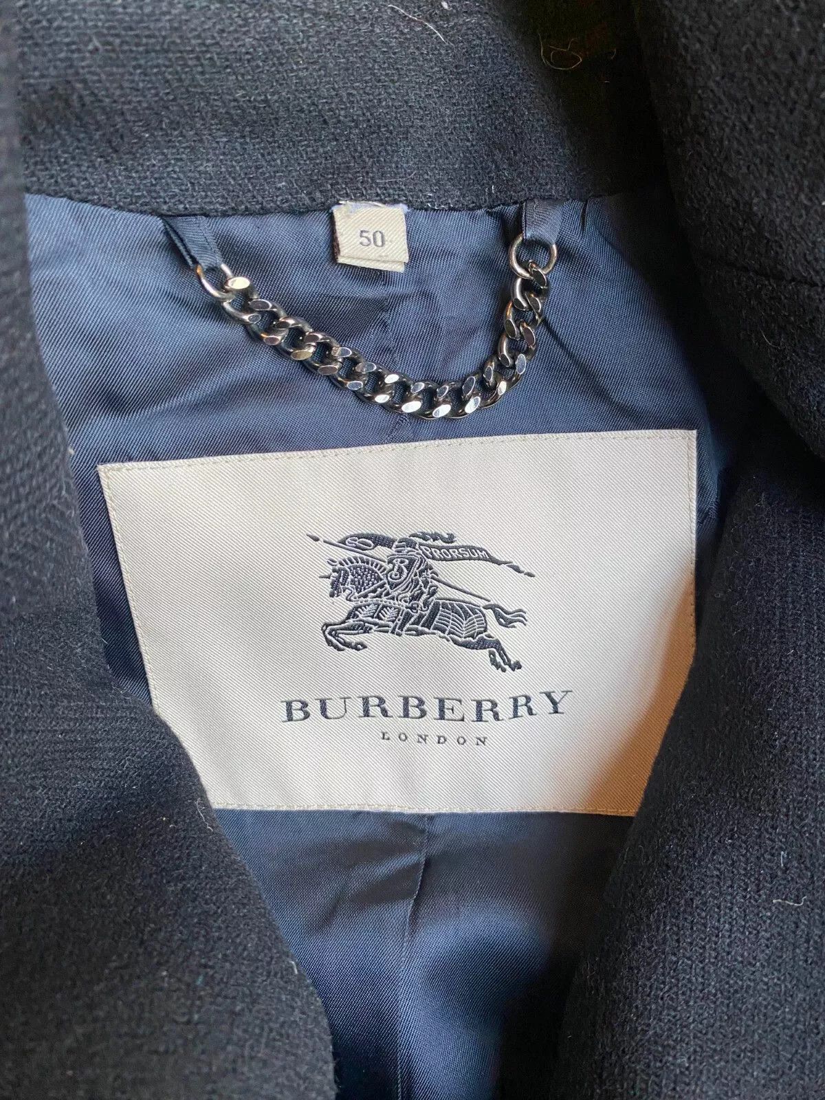 Burberry Burberry Black Wool Tailored Coat made and tailored in Italy Size US M / EU 48-50 / 2 - 5 Thumbnail