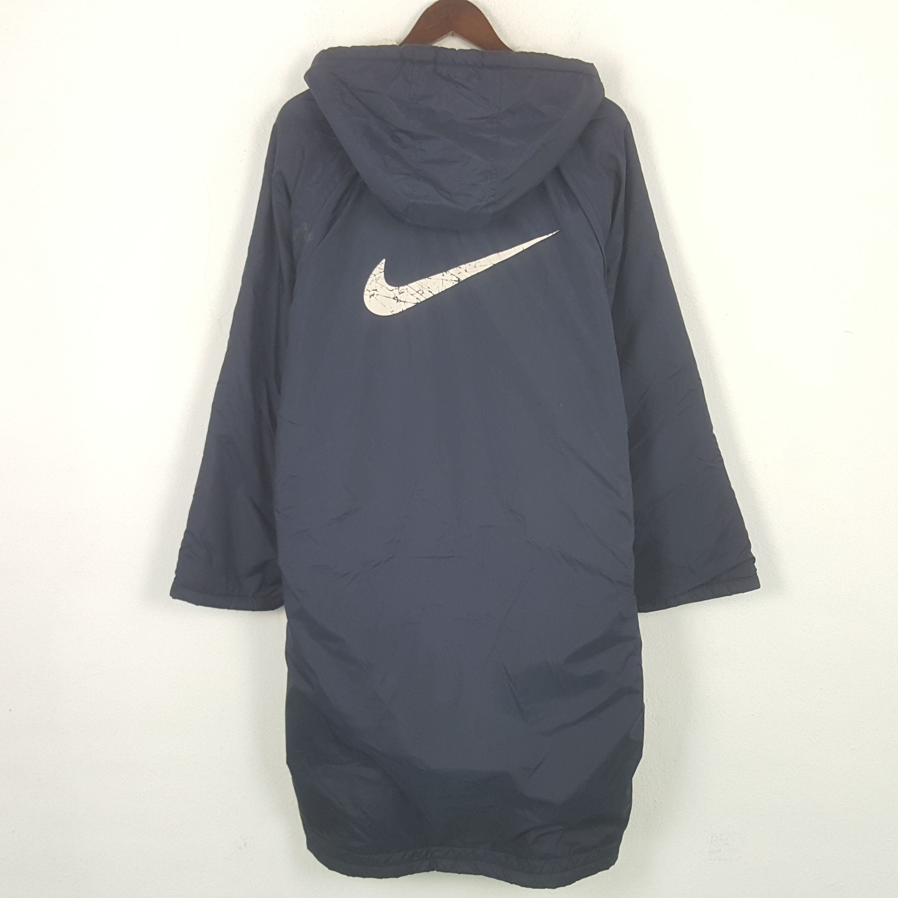 Nike Vintage Nike Swoosh Sherpa Inside Long Jacket Hoodie Size US XL / EU 56 / 4 - 1 Thumbnail