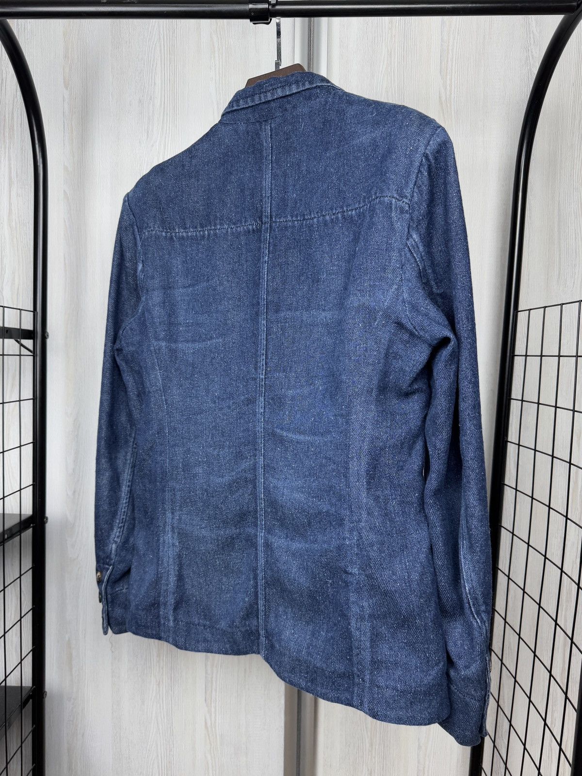 HANSEN Garments HANSEN Garments 100% Hemp blue ‘Denim’ blazer jacket Size 40R - 7 Thumbnail