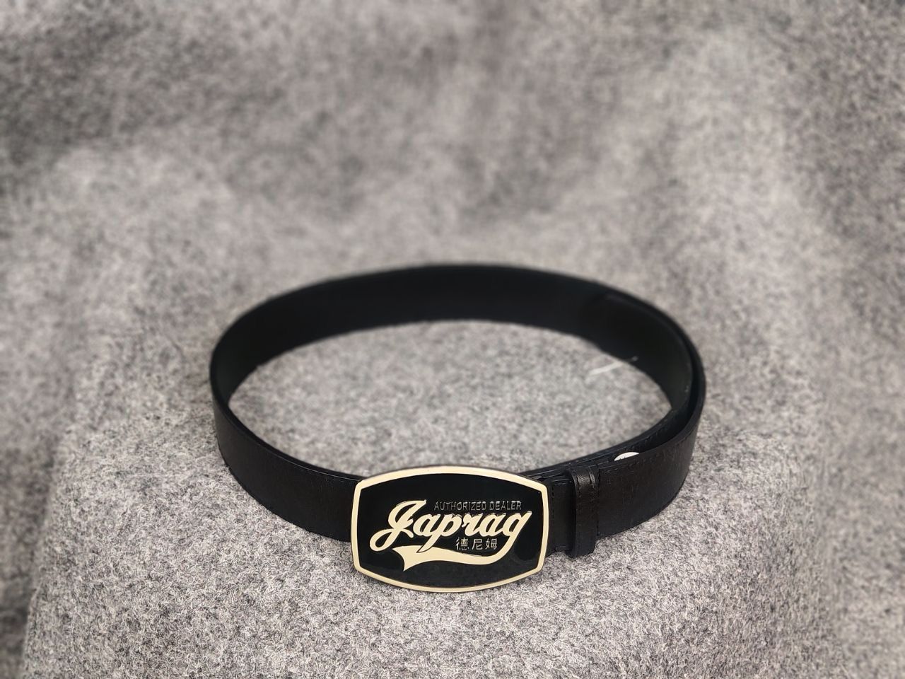 Japanese Brand Japrag Vintage Y2K Style Black synthetic leather Belt LGB Size ONE SIZE - 3 Thumbnail