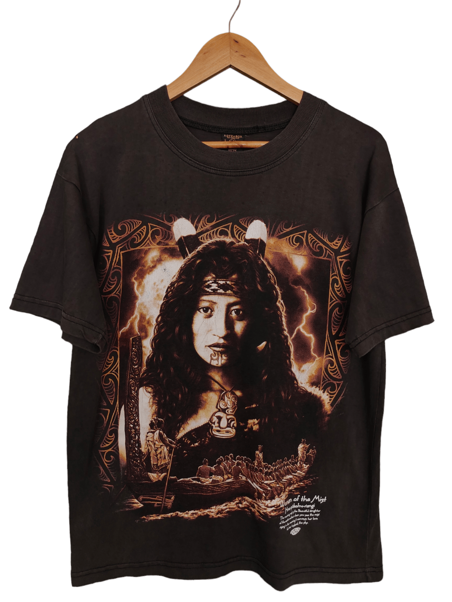 Goro's Vintage 90s Native Hina-pukohu-rangi T-Shirt Size US S / EU 44-46 / 1 - 1 Thumbnail