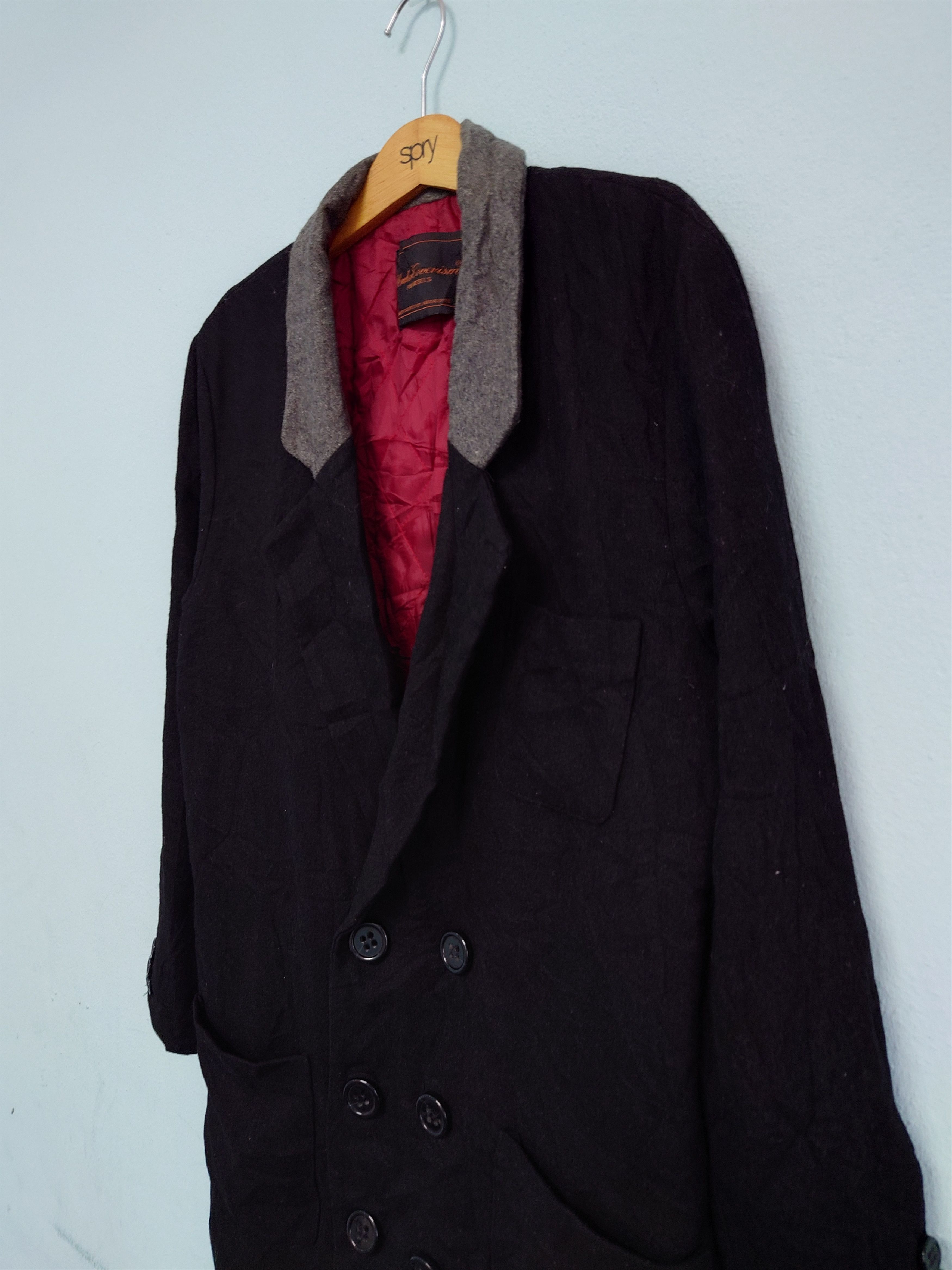 Undercover Undercoverism For Rebel 90s Distress Wool Blazer Jacket Size US M / EU 48-50 / 2 - 7 Thumbnail