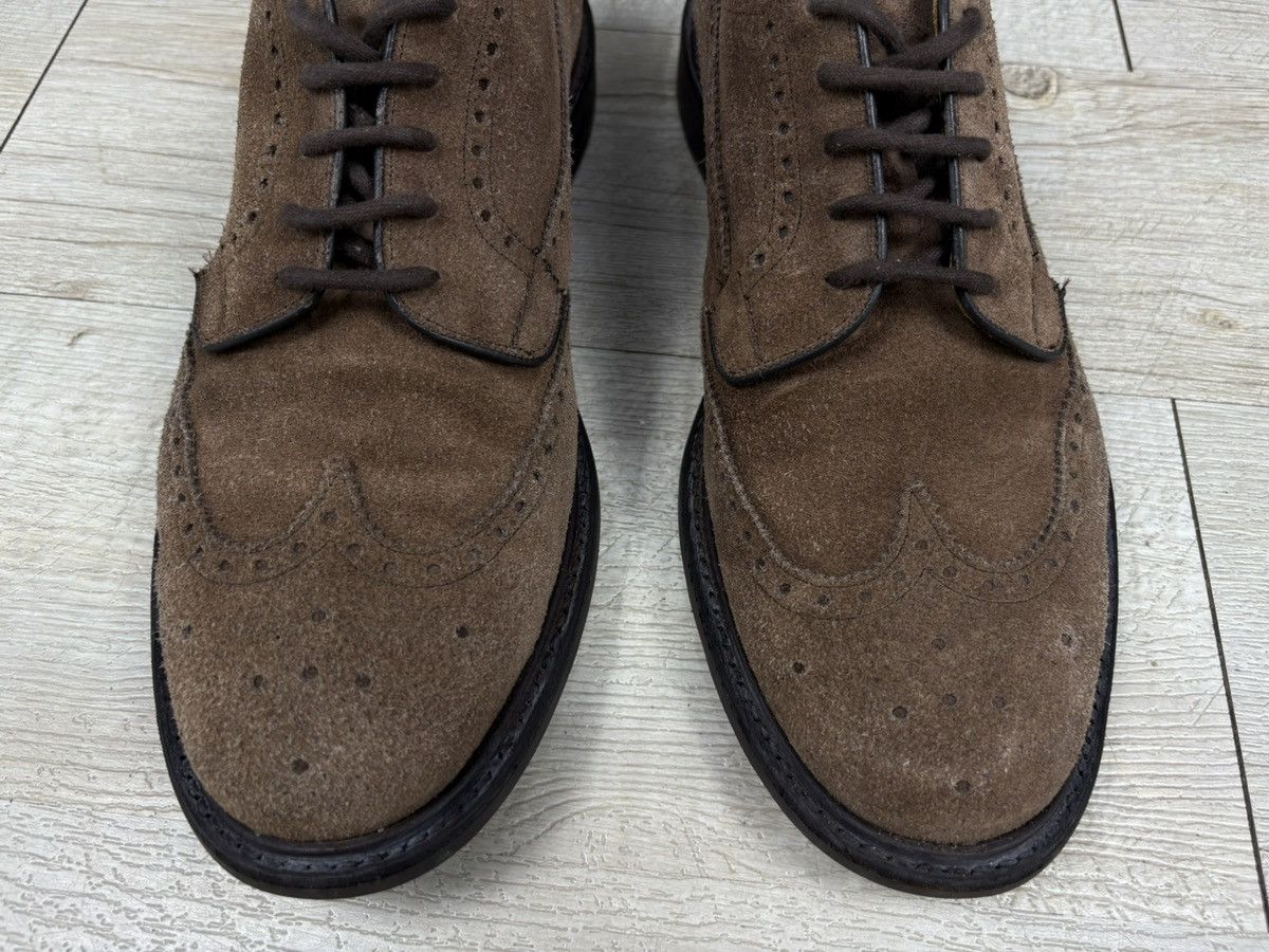 Church's Rare Luxury Church's Hand Made Suede Brogue Leather Derby Kingdom Shoes Sneakers Size US 12 / EU 45 - 16 Thumbnail