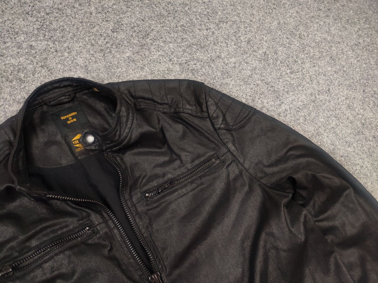 Superdry Japan Yokohama Waxed Racing Jacket Vintage Lgb in Black, Men's — image 6 of 6