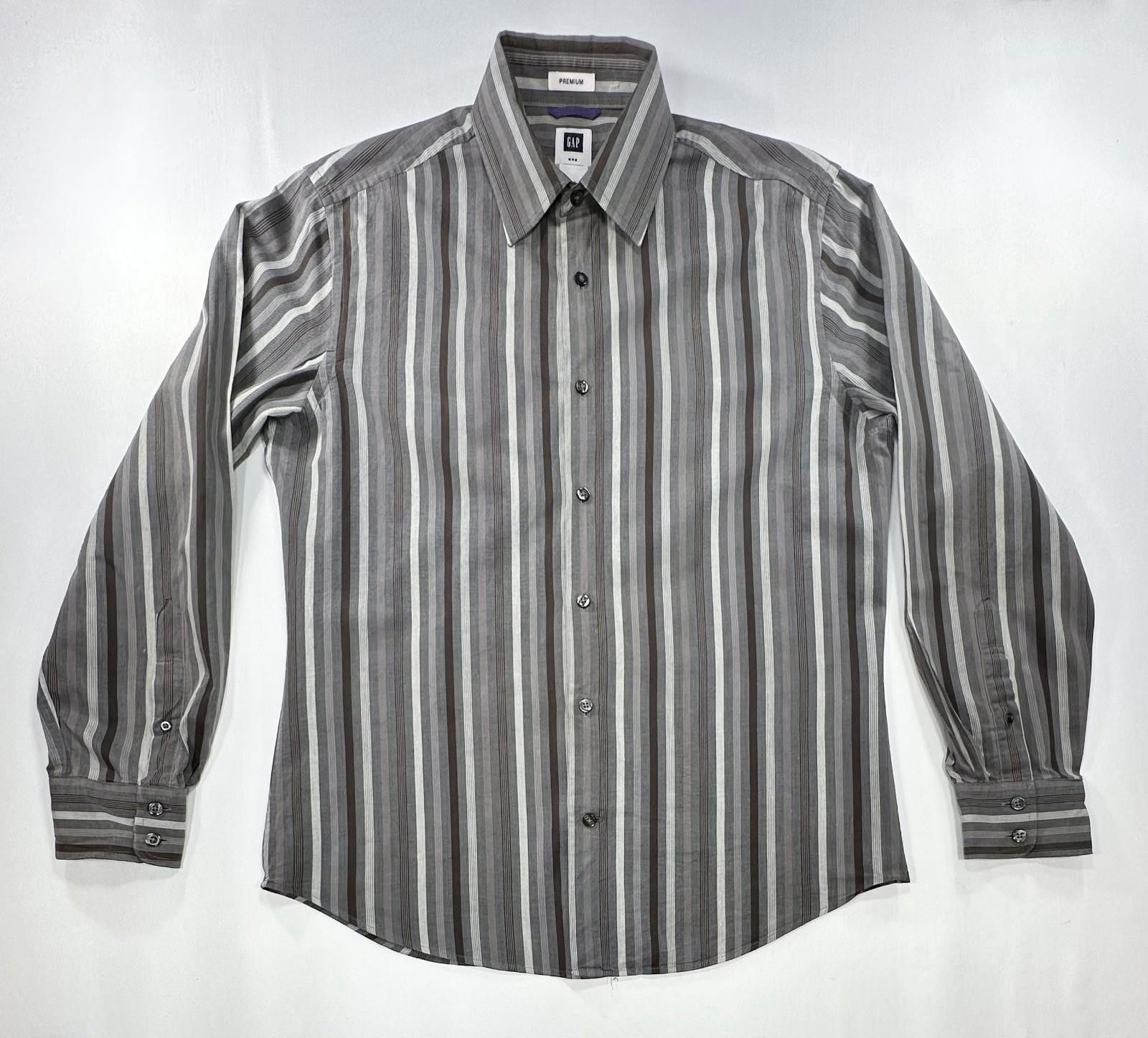 Gap Gap Premium 100% Cotton Button Up Shirt Gray Mens M Size US M / EU 48-50 / 2 - 1 Thumbnail