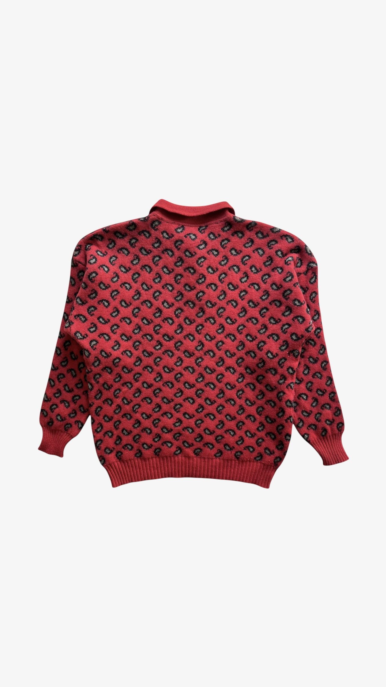 Krizia Vintage 90s Women's Krizia Panther & Paisley Wool Jumper Size S / US 4 / IT 40 - 4 Thumbnail