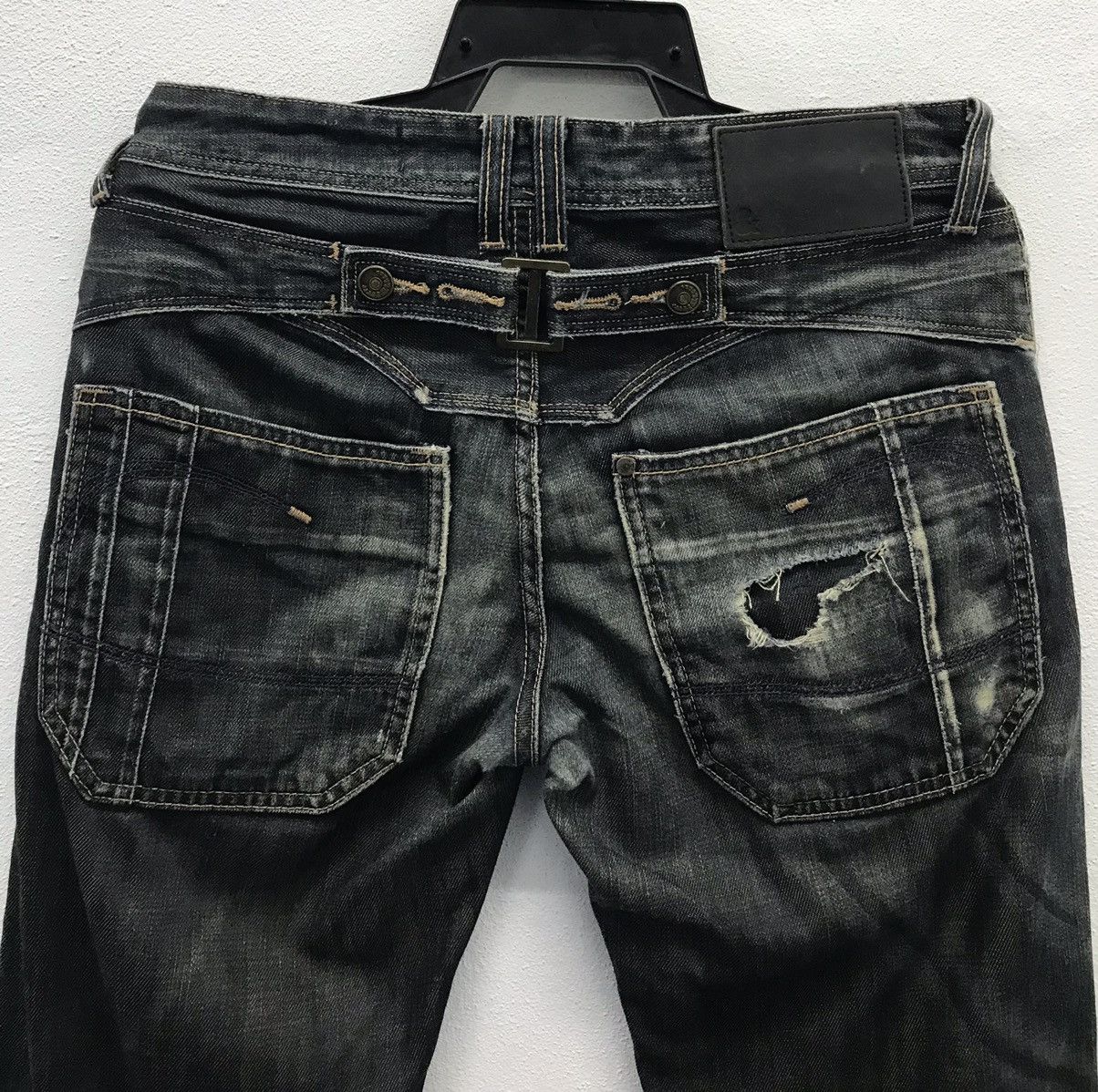 H&M × Vintage H&M FIT Bragg Denim Pants Size US 32 / EU 48 - 4 Thumbnail