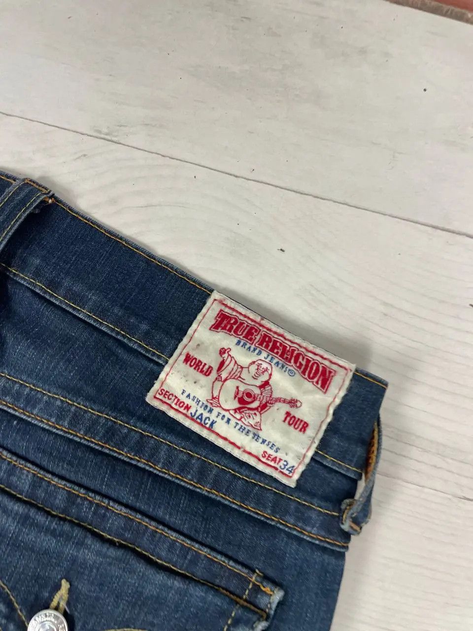 True Religion Vintage True Religion Jack Denim Jeans Baggy Y2K Japan Size US 34 / EU 50 - 16 Thumbnail