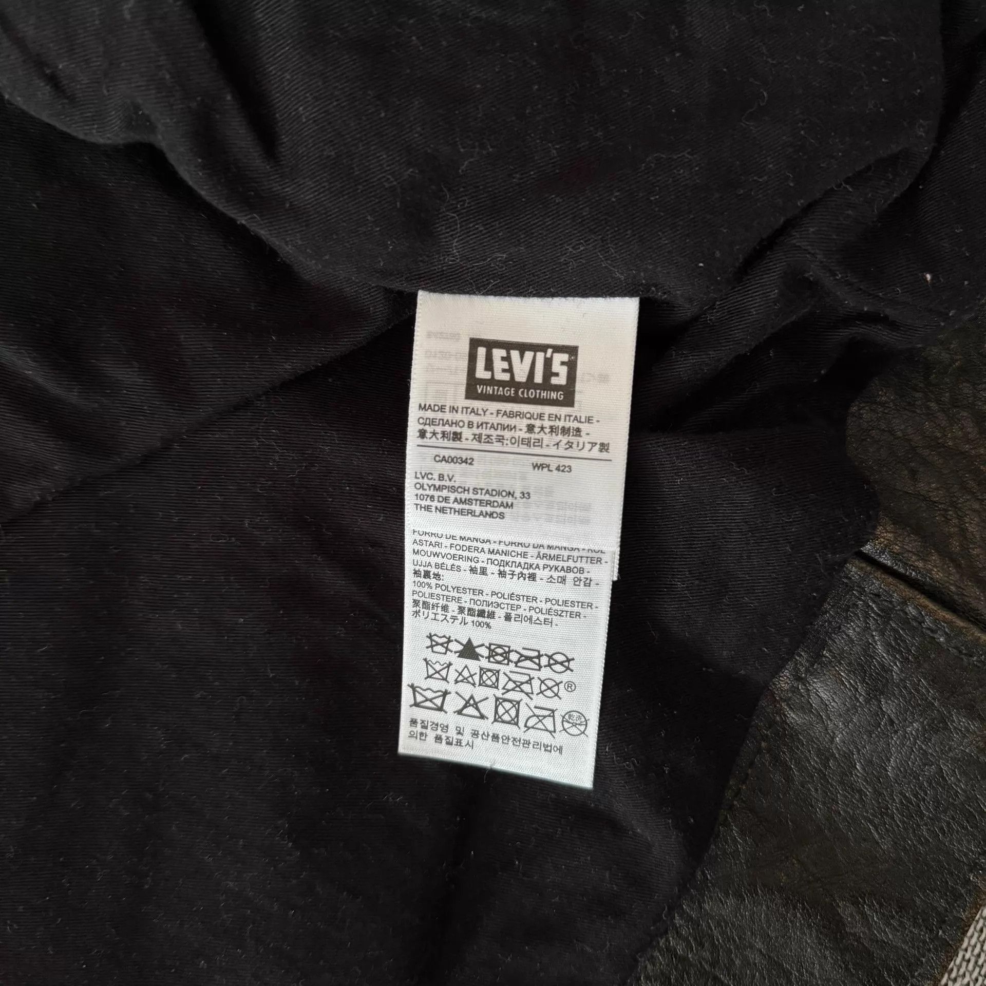 Levi's Levi's Lvc 1950s Distressed Black Leather Biker Jacket Size US M / EU 48-50 / 2 - 9 Thumbnail