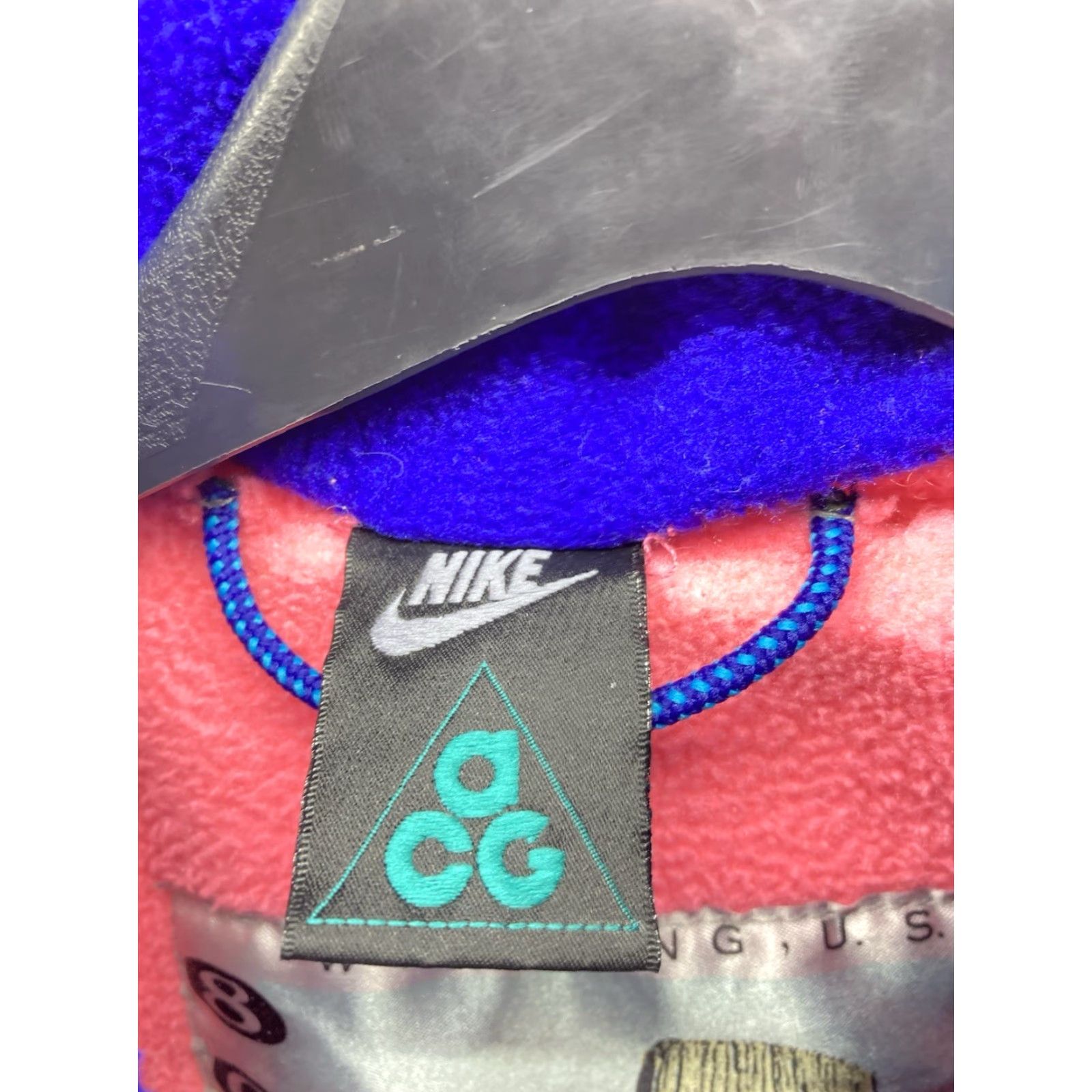 Nike ACG VINTAGE Nike ACG Fleece Sweater Women Size Medium Pink Pullover Devils Tower Womens Sweatshirt Mock Neck Long Sleeve Size M / US 6-8 / IT 42-44 - 5 Thumbnail