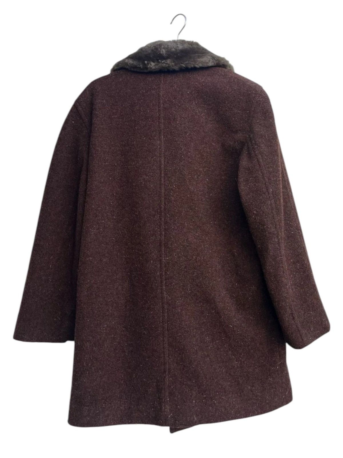 Kenzo Kenzo Classic Double-breasted Silhouette Lamb Collar Coat Size S / US 4 / IT 40 - 5 Thumbnail