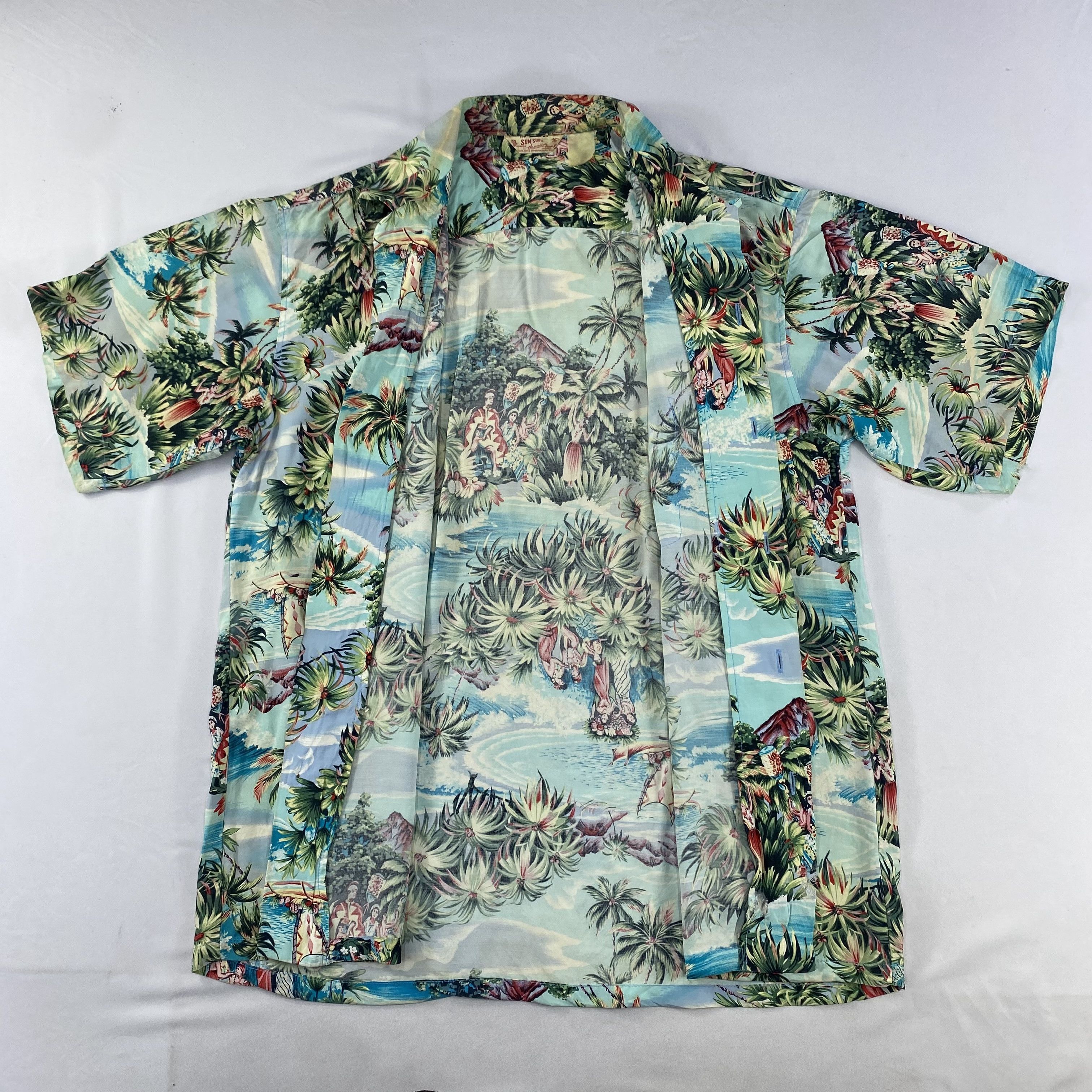 Sun Surf Sun Surf Tropical Scenic Aloha Hawaiian Shirt HW050 Size US L / EU 52-54 / 3 - 3 Thumbnail