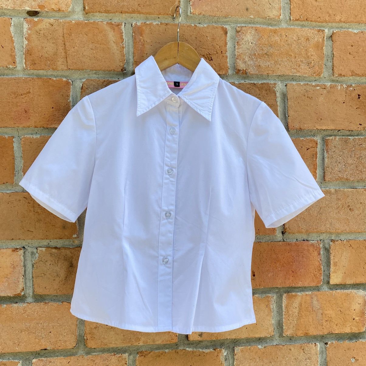 Japanese Brand BODY LINE Y2K Punk White Grace Shirt Size S / US 4 / IT 40 - 6 Thumbnail