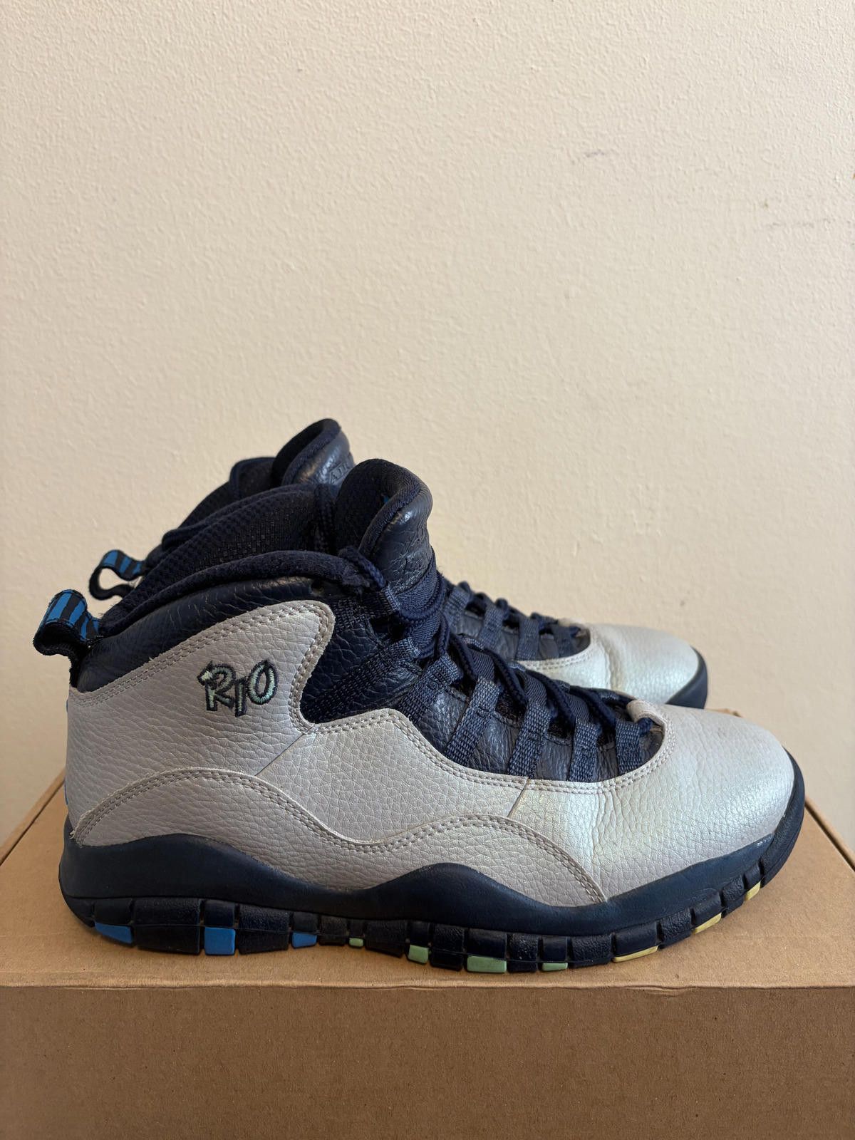 Jordan Brand Air Jordan 10 Men's Retro Rio Shoes (Size 7) Size US 7 / EU 40 - 2 Thumbnail
