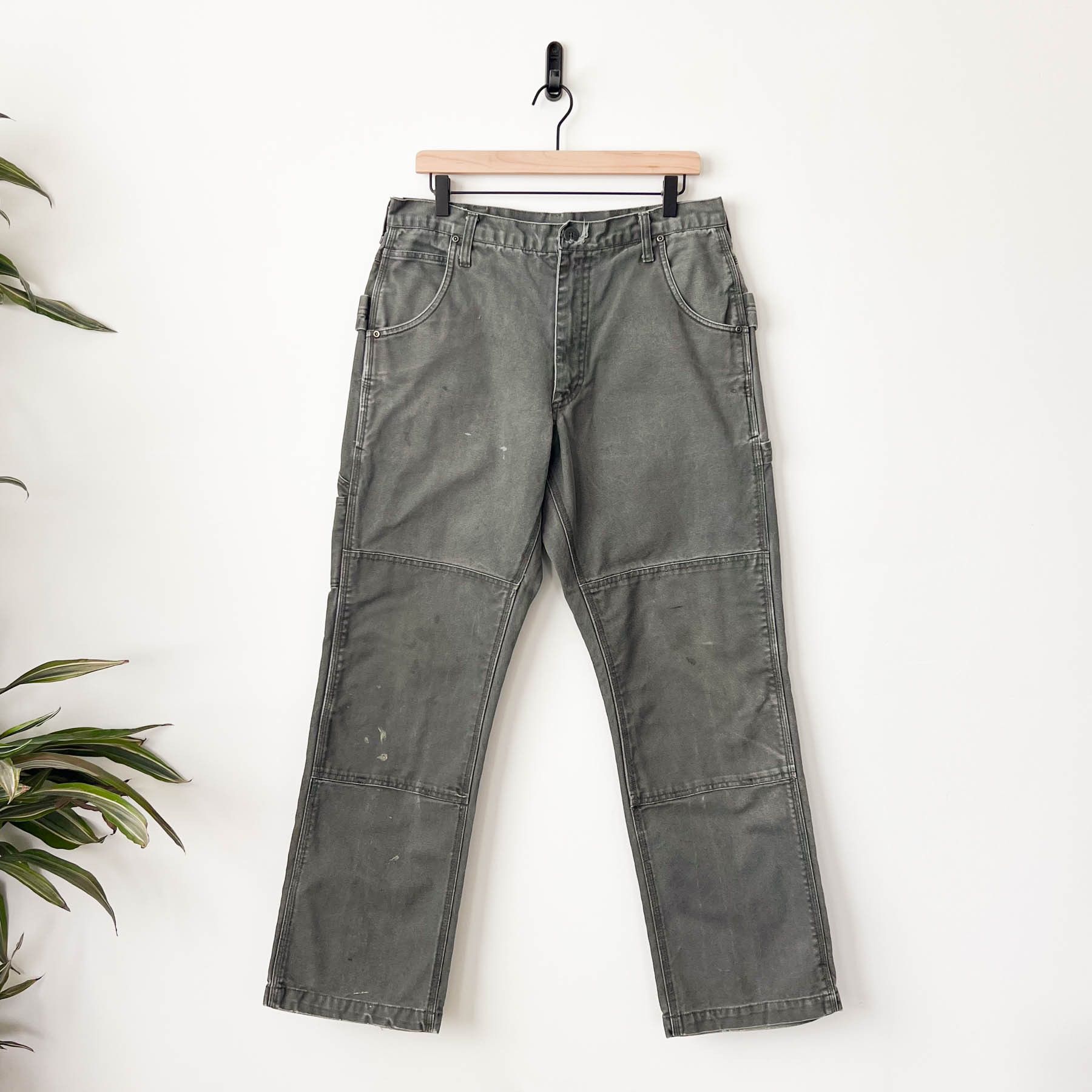 Vintage Vintage Y2K Lakin McKey Cotton Canvas Distressed Work Pant Size US 32 / EU 48 - 1 Thumbnail