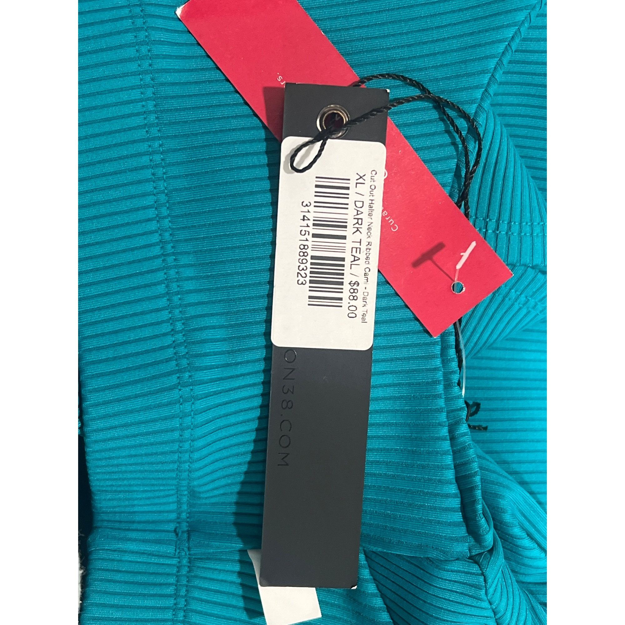 Carbon CARBON38 Cut Out Halter Neck Ribbed Cami Size XL Size XL / US 12-14 / IT 48-50 - 6 Thumbnail