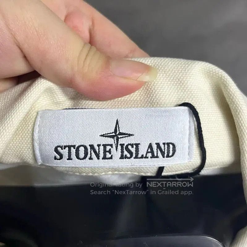 Stone Island Stone Island Cotton Jacket in Off-White . Size XXL / US 16-18 / IT 52-54 - 4 Thumbnail