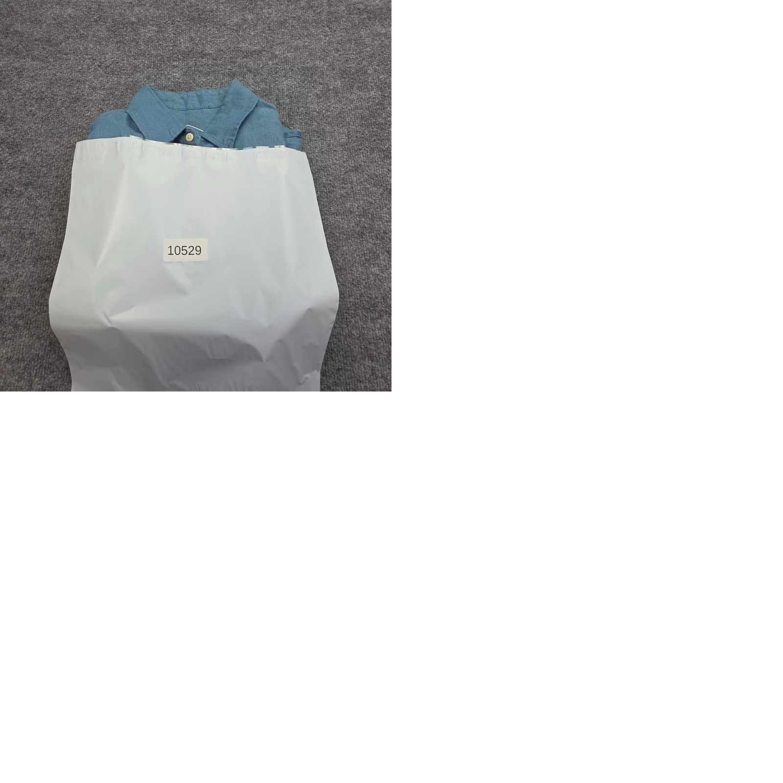 Vintage Alex Crane Men's Large Blue Knit Ola Shirt Linen Button Up NWT Size US L / EU 52-54 / 3 - 9 Thumbnail