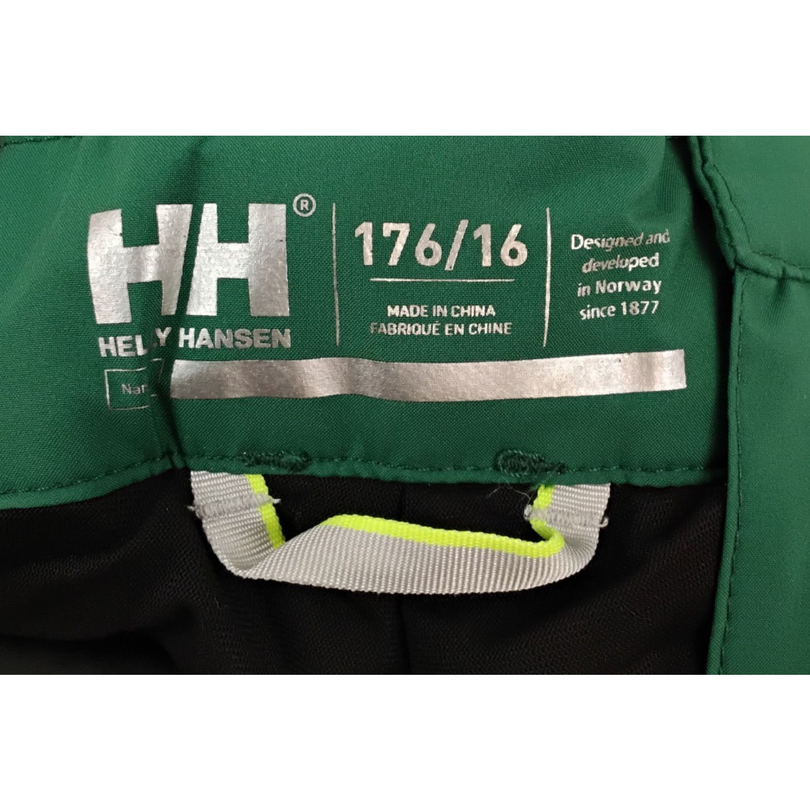 Helly Hansen Helly Hansen Ski/Snowboard Bibs Juniors 176/16 Green Size 38" / US 16 / IT 52 - 7 Thumbnail