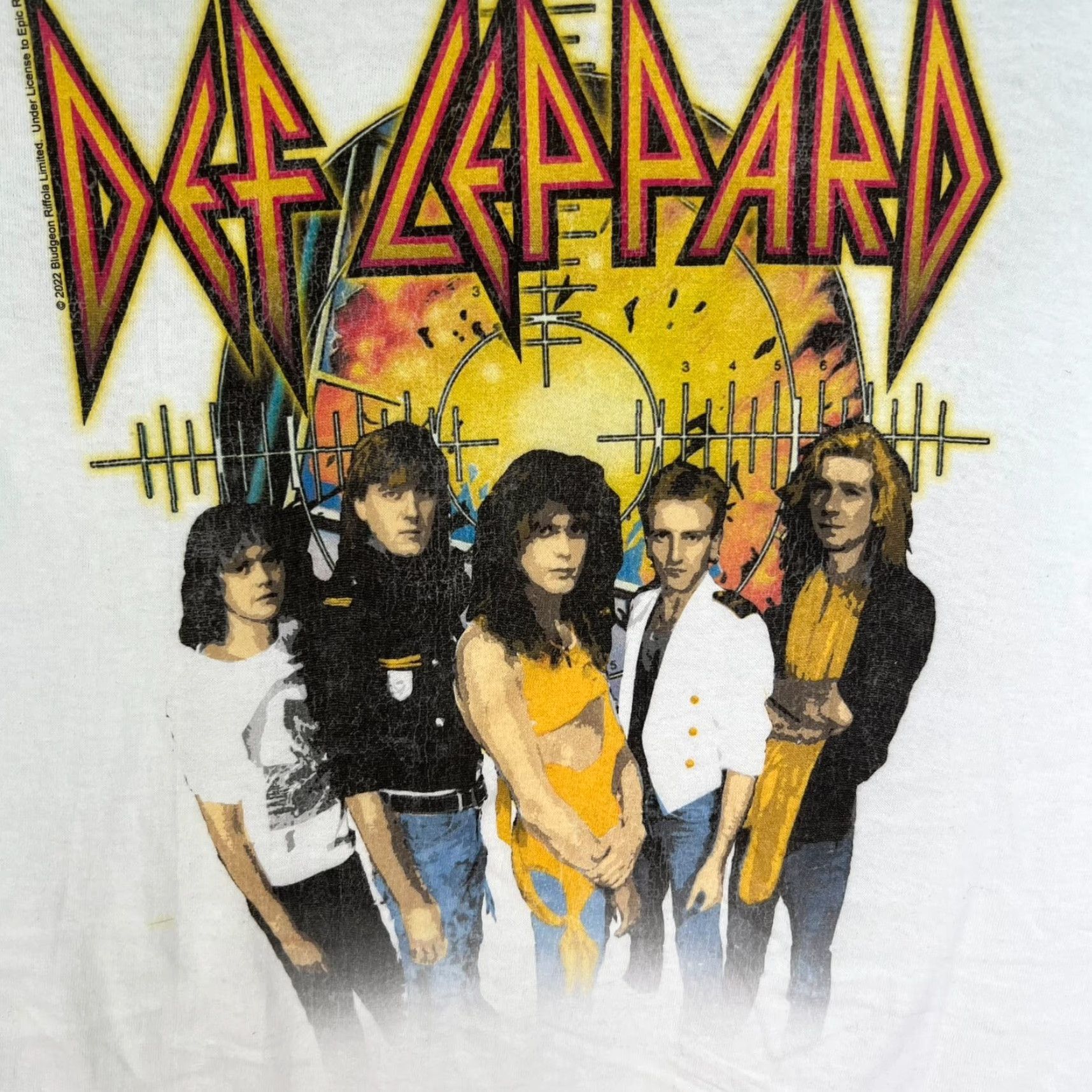 Vintage Def Leppard Graphic T-Shirt Adult Large White Short Sleeve Music Mens Size US L / EU 52-54 / 3 - 2 Thumbnail