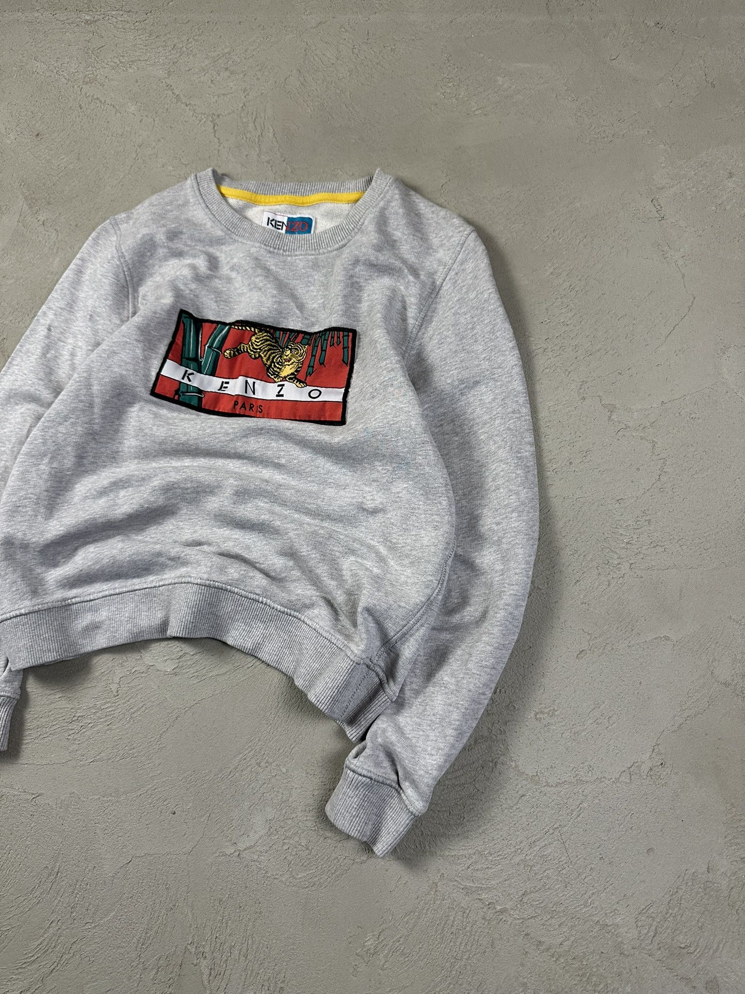 Designer × Kenzo × Vintage Vintage Kenzo Tiger Logo Spellout Boxy Crewneck Size XS / US 0-2 / IT 36-38 - 3 Thumbnail