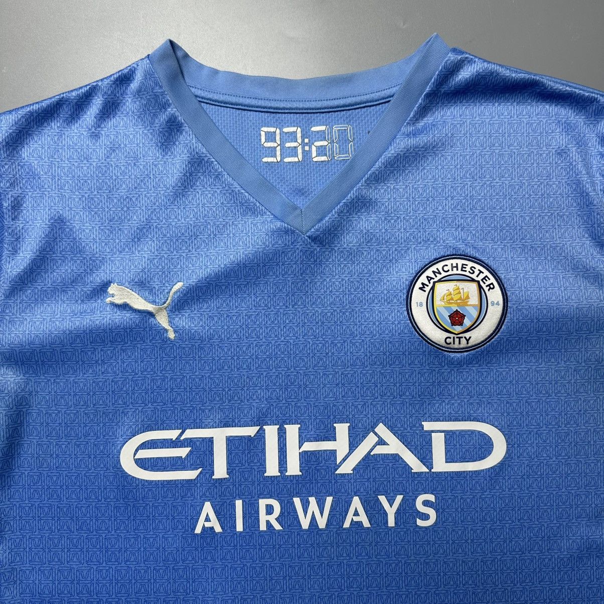 Puma MAN CITY PUMA 2021/2022 FOOTBALL HOME JERSEY #26 MAHREZ Size US XL / EU 56 / 4 - 4 Thumbnail